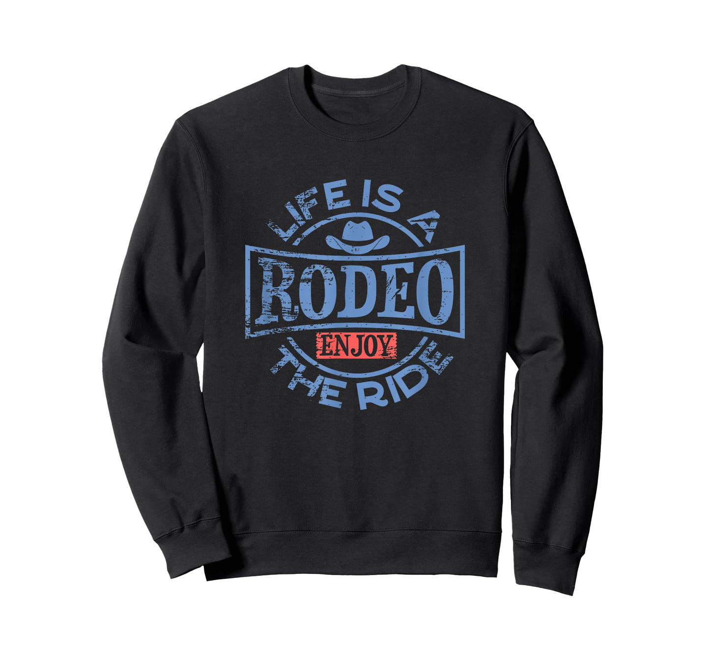 Life is a Rodeo Bull Fighter Cowboy - Longhorn Bull Riding T-Shirt