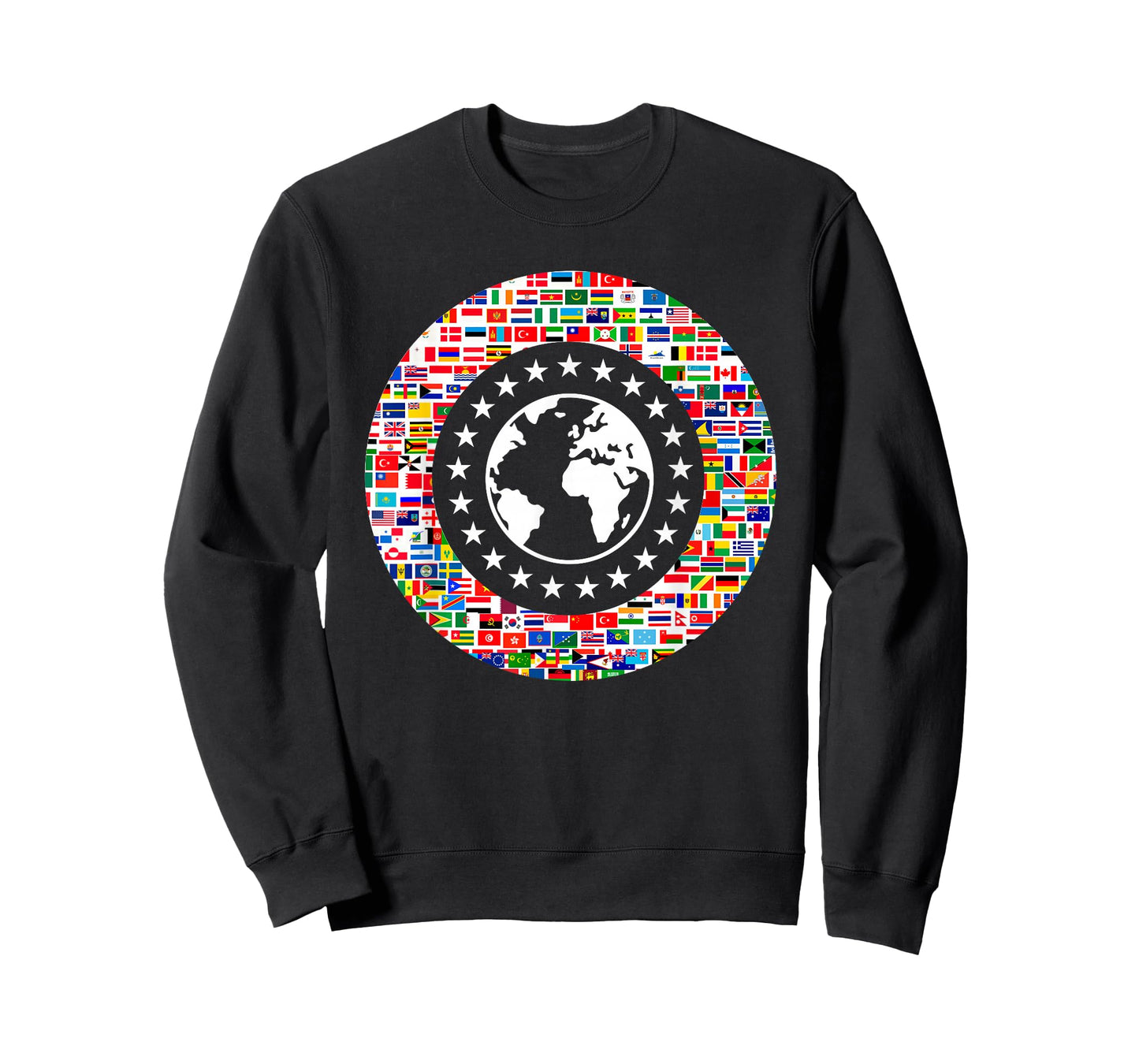 Earth Globe World Flags The Countries of the World Travel T-Shirt