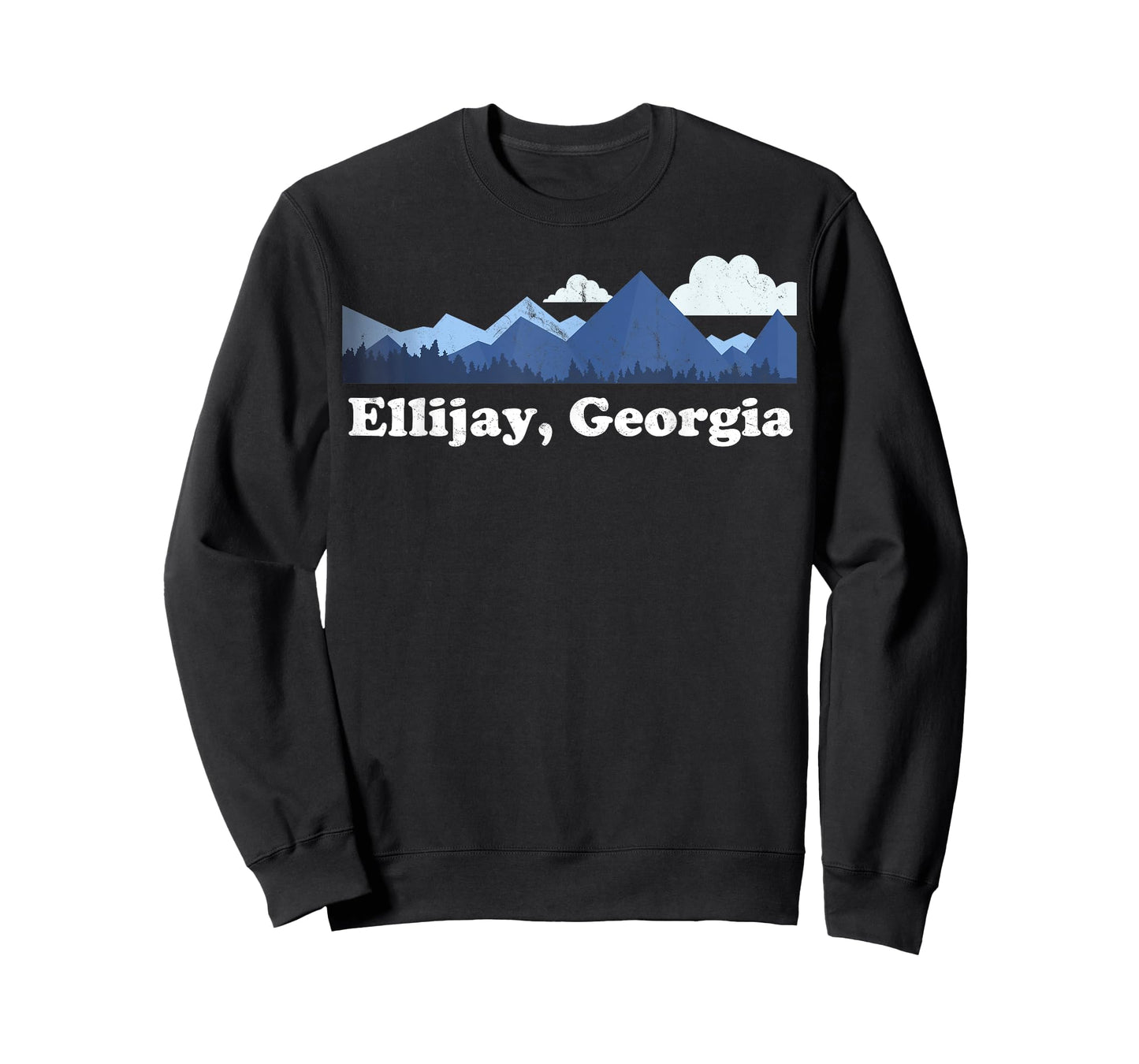 Cute Ellijay Georgia GA Retro Blue Ridge Mountains T-Shirt