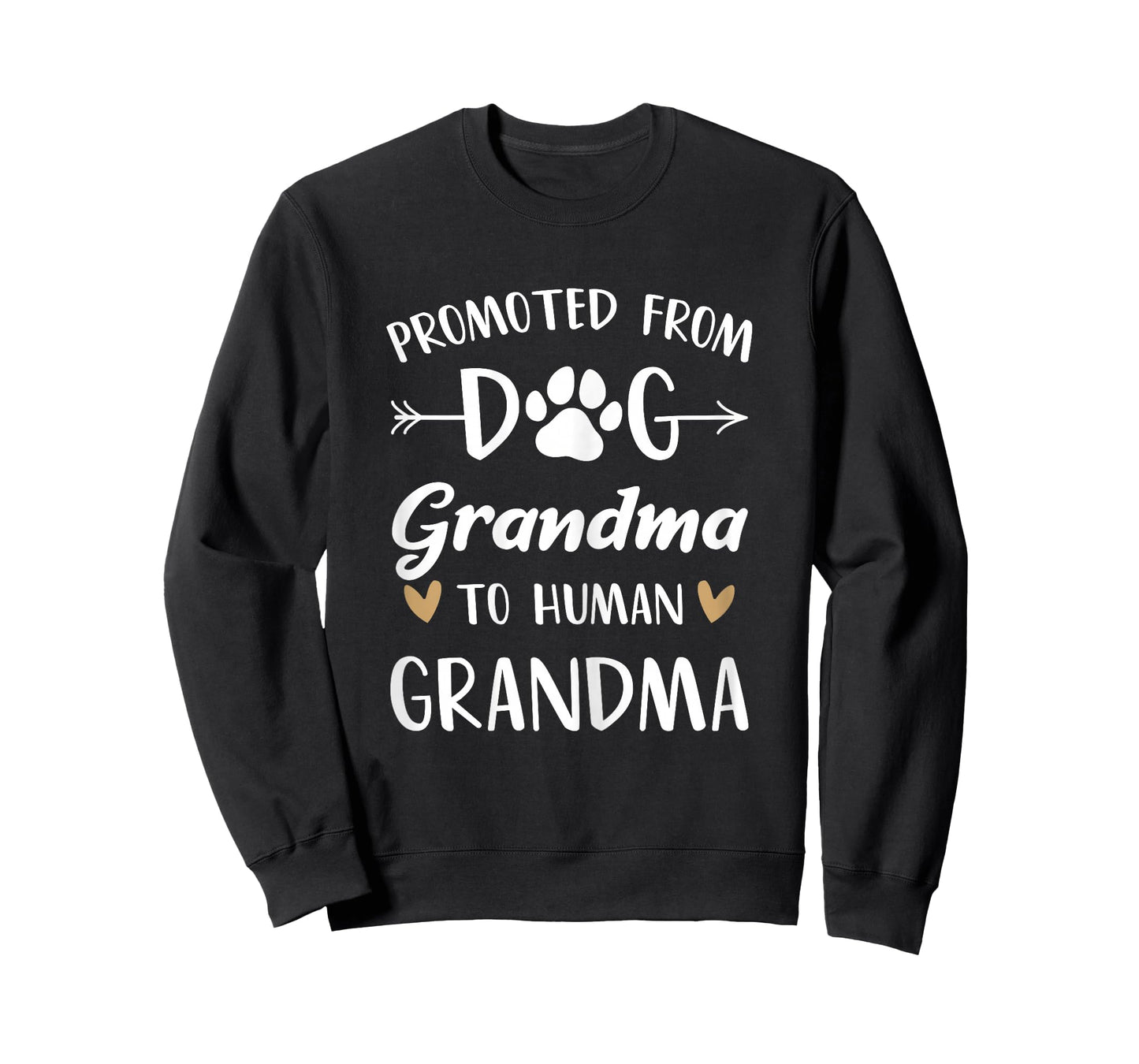 Promoted From Dog Grandma To Human Grandma Grandmother T-Shirt