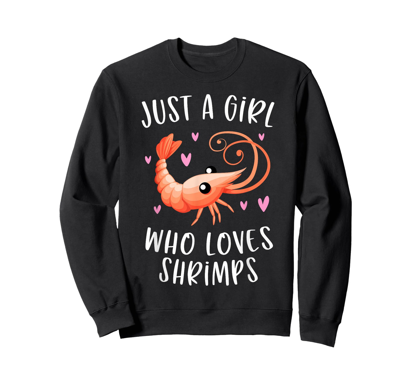 Just A Girl Who Loves Shrimps Cute Shrimp Lover T-Shirt