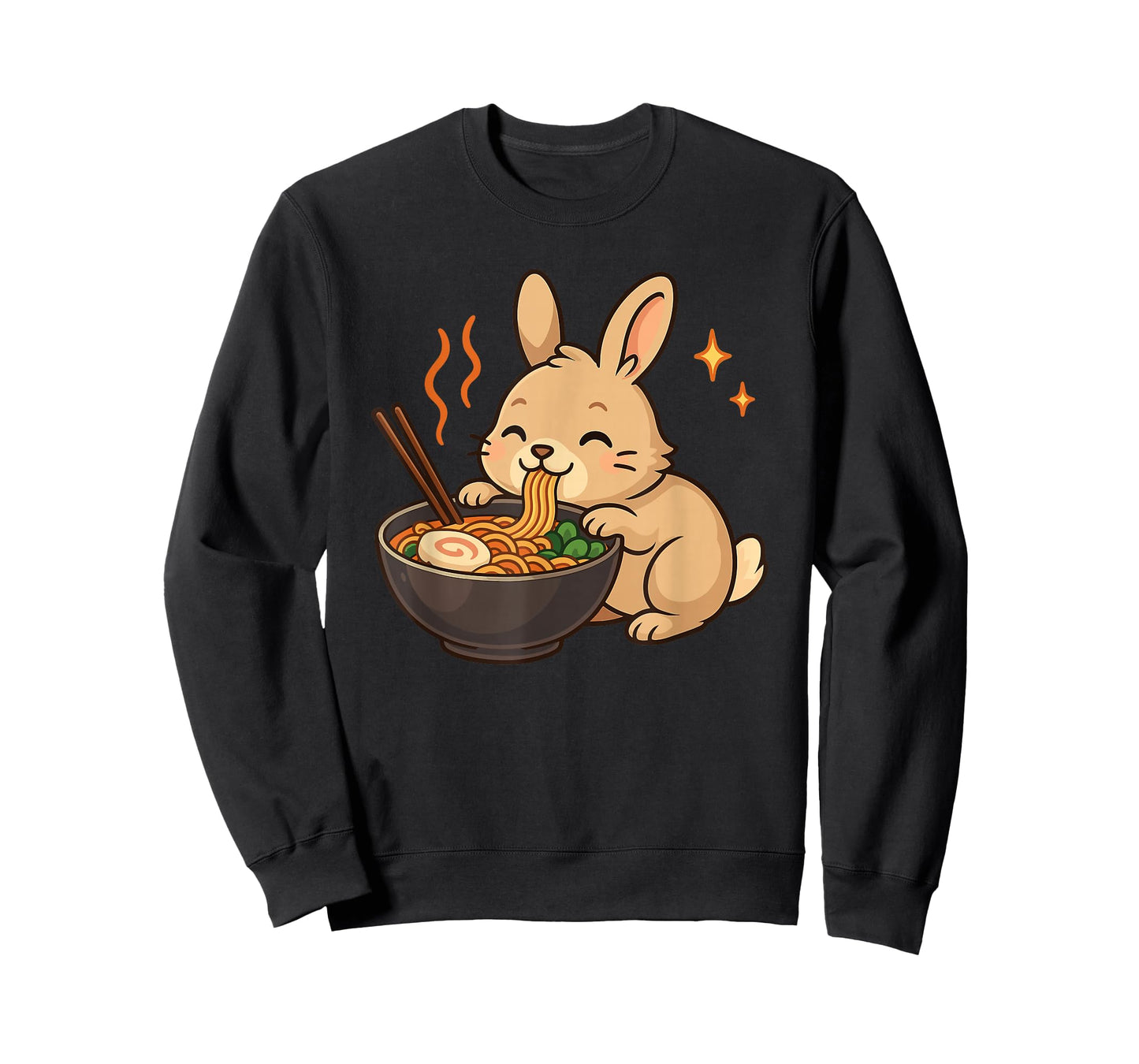 Bunny with Noodles Ramen Kawaii Bunny T-Shirt