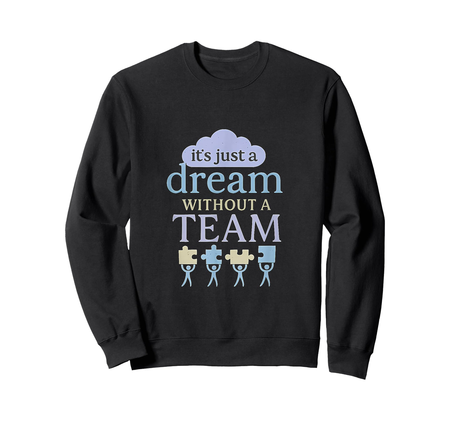 Dream Team Teamwork Inspirational Success Puzzle Design T-Shirt