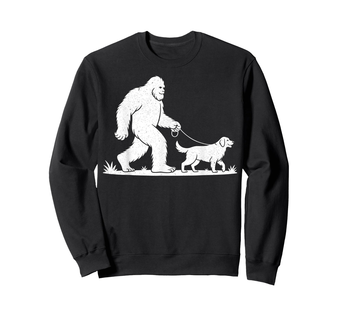 Bigfoot and Golden Retriever - Canine Lover Dog Owner T-Shirt