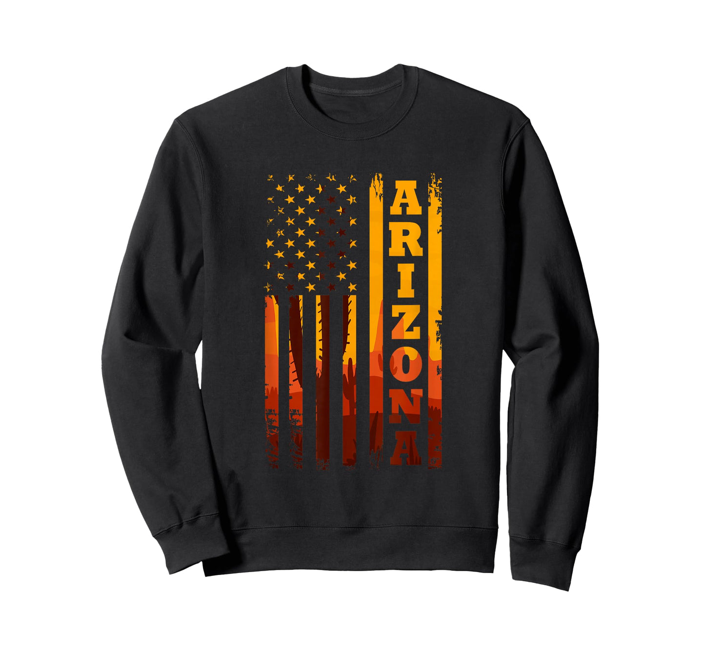 Arizona American Flag Landscape Cactus Patriotic T-Shirt
