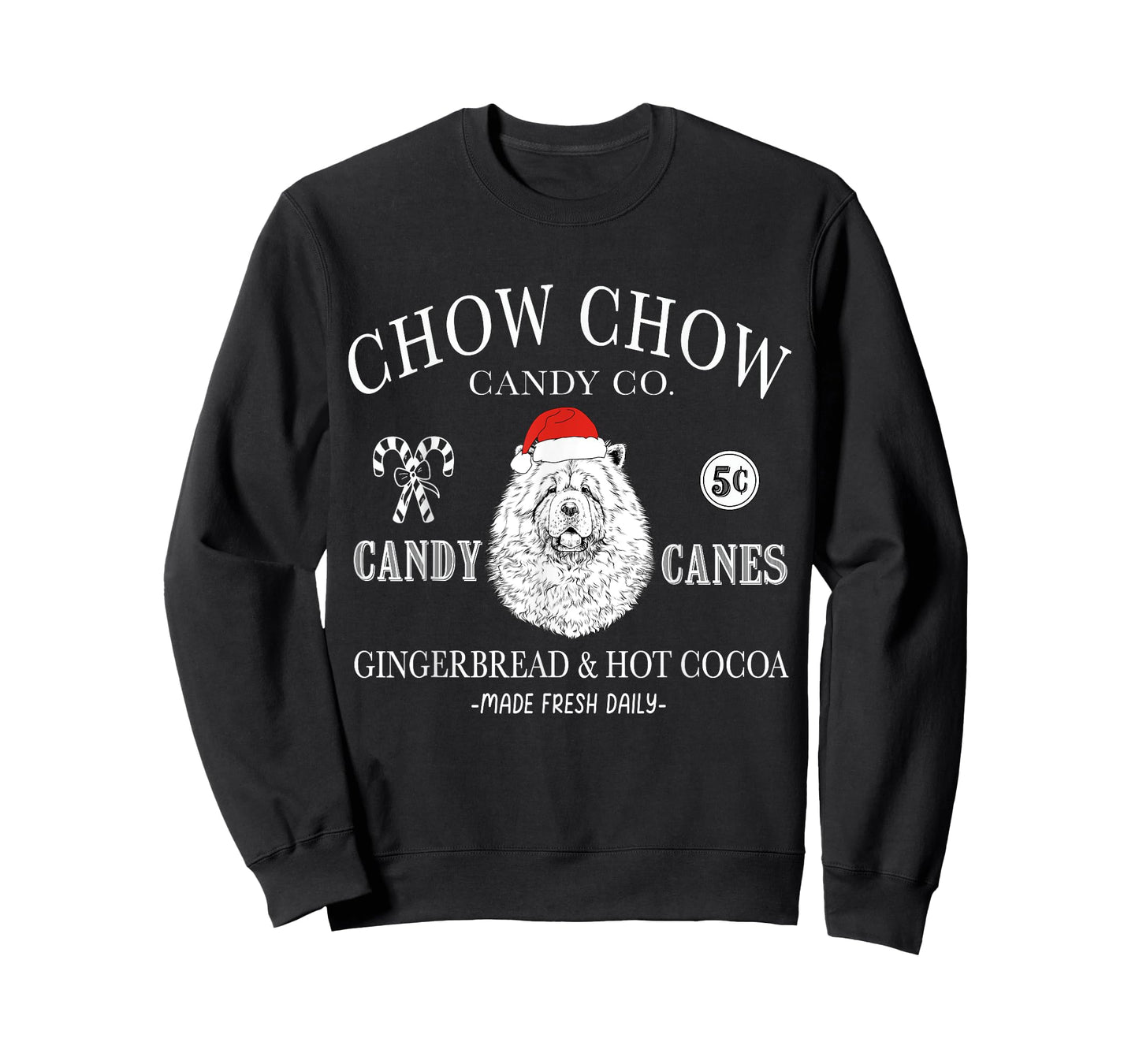 Funny Santa Chow Chow Mom Christmas Vintage Holiday T-Shirt
