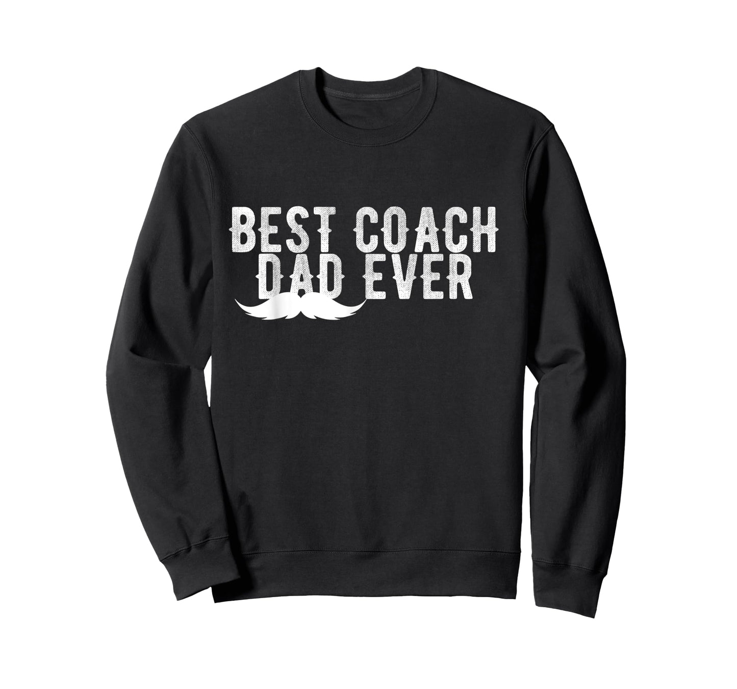 Best Coach Dad Ever Mustache Vintage T-Shirt