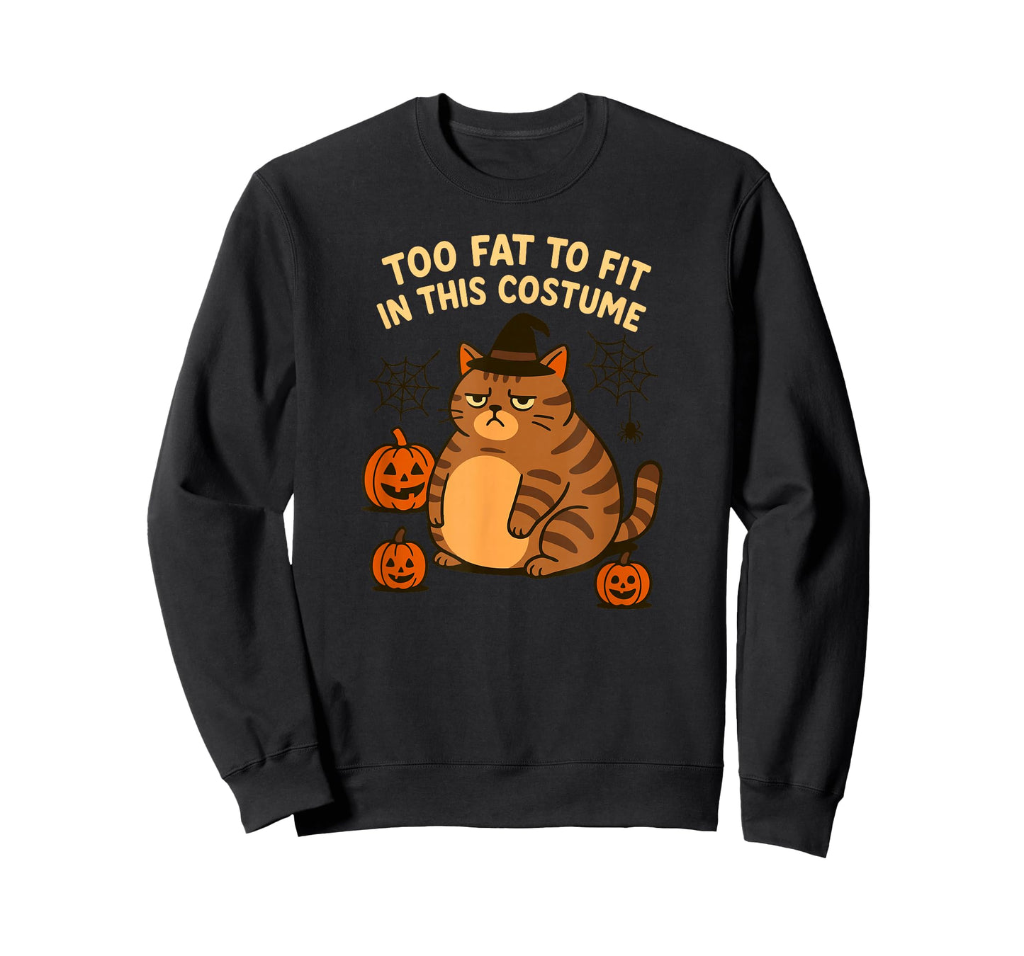 Funny Cat T-Shirt - Pumpkin Halloween Costume - Horror Party T-Shirt