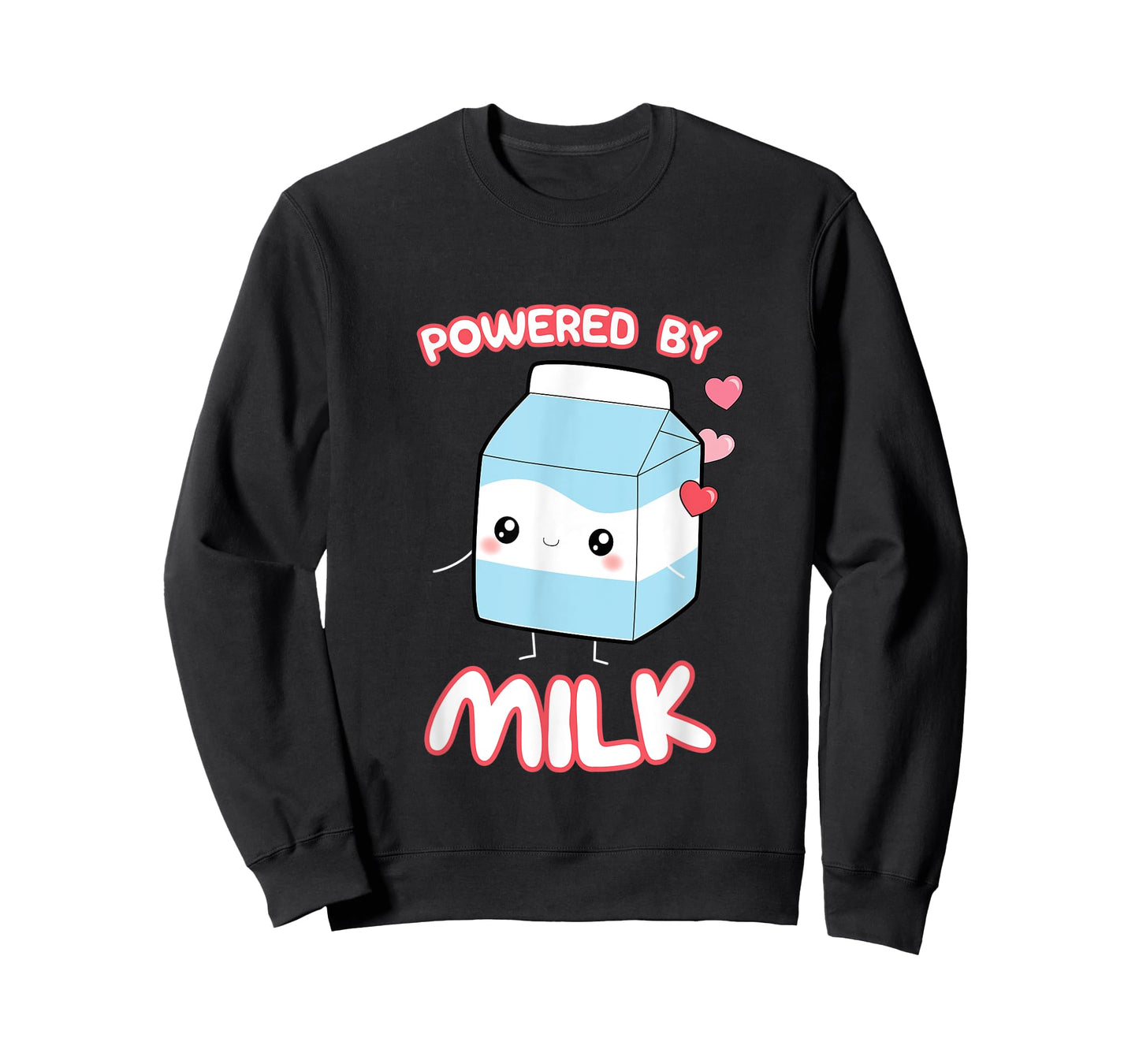 Powered By Milk, Kawaii Milk Otaku Top T-Shirt