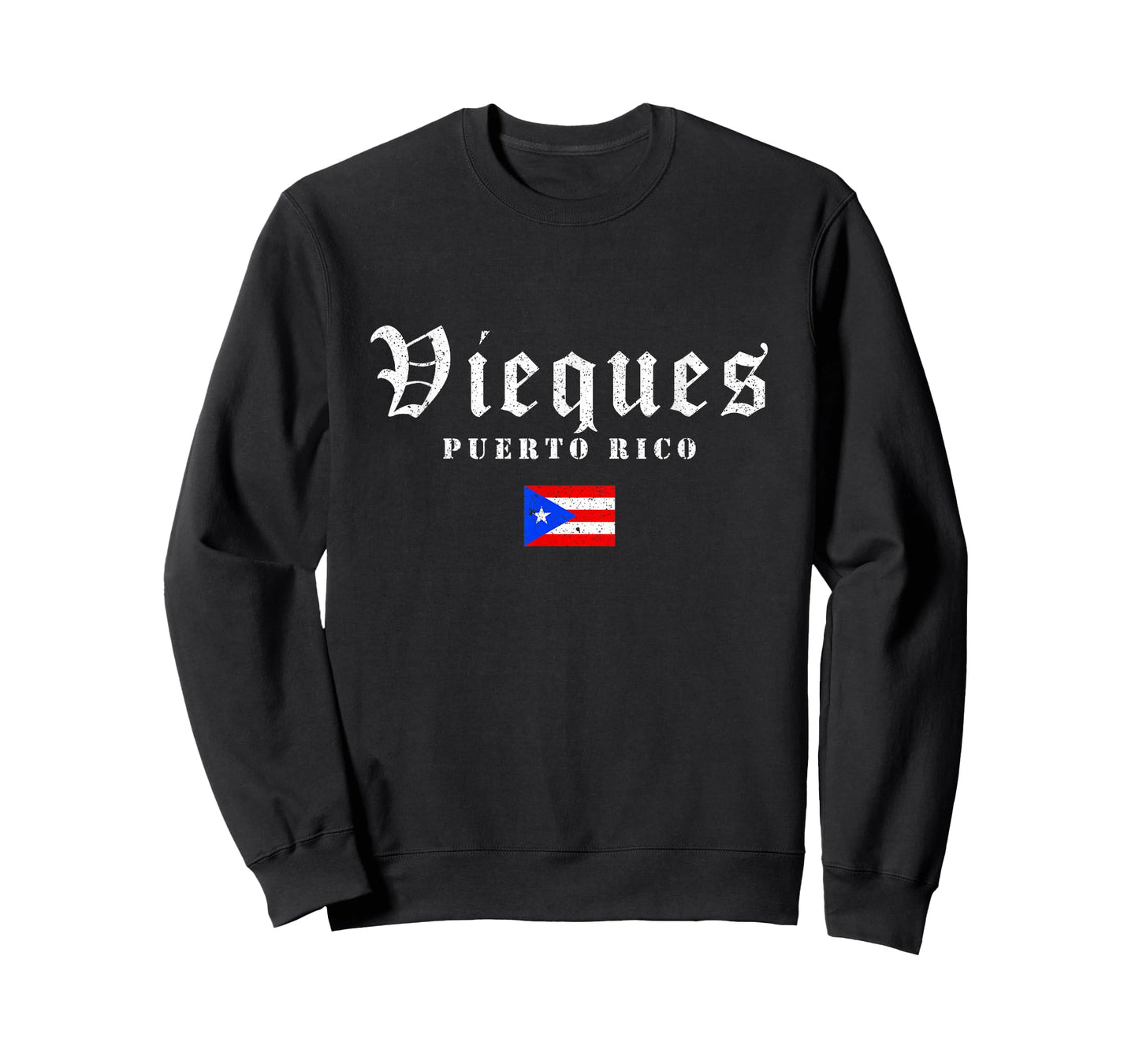 Vintage Vieques Puerto Rico Flag Pride Home Root Travel T-Shirt