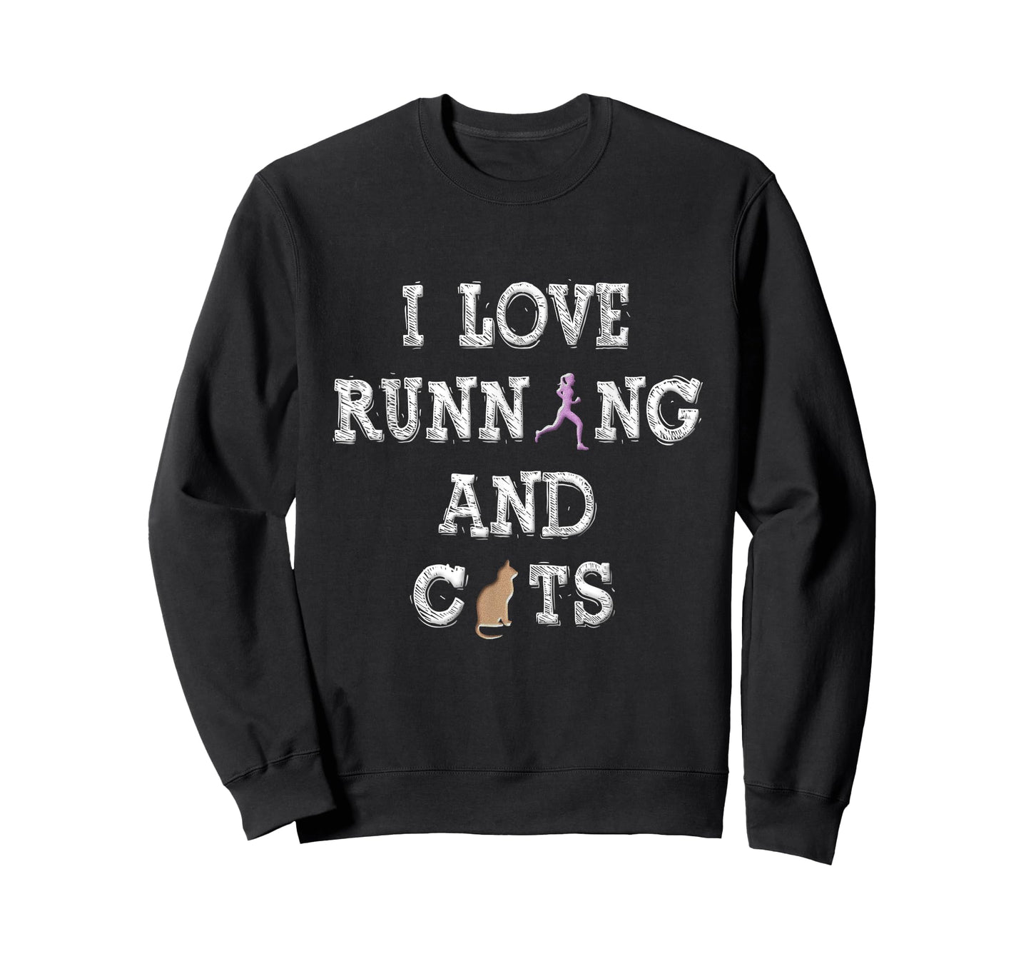 I Love Running Shirt Cat Lover Gifts Women Runner Shirts