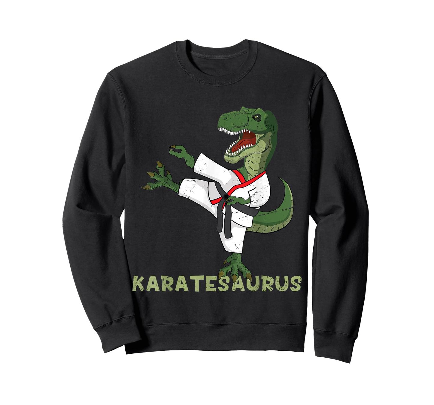 Funny Karate Dinosaur Karatesaurus T-Rex Graphic Karatist T-Shirt