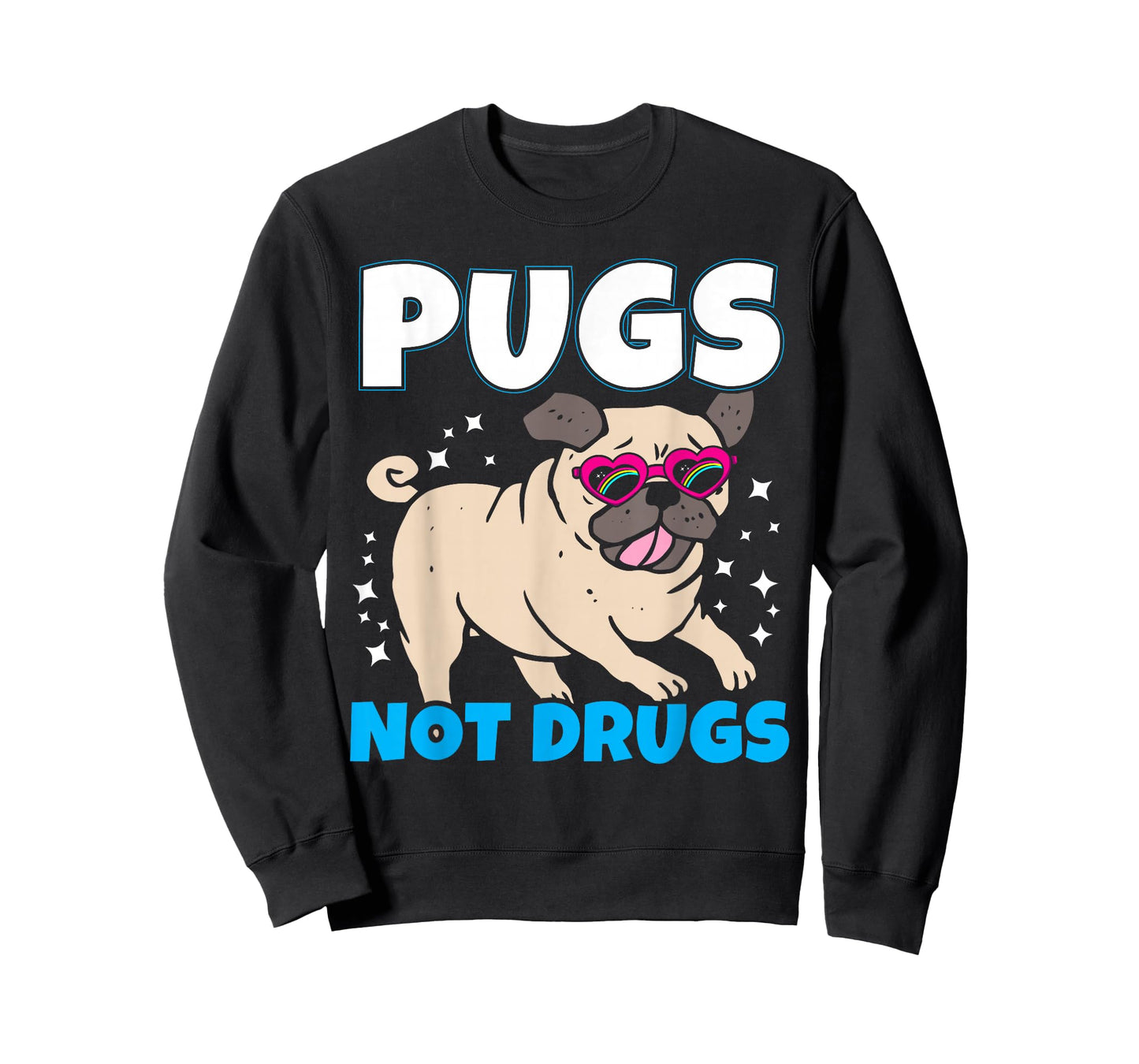 Pugs Not Drugs I Cute Puppy Pug Lover Design T-Shirt