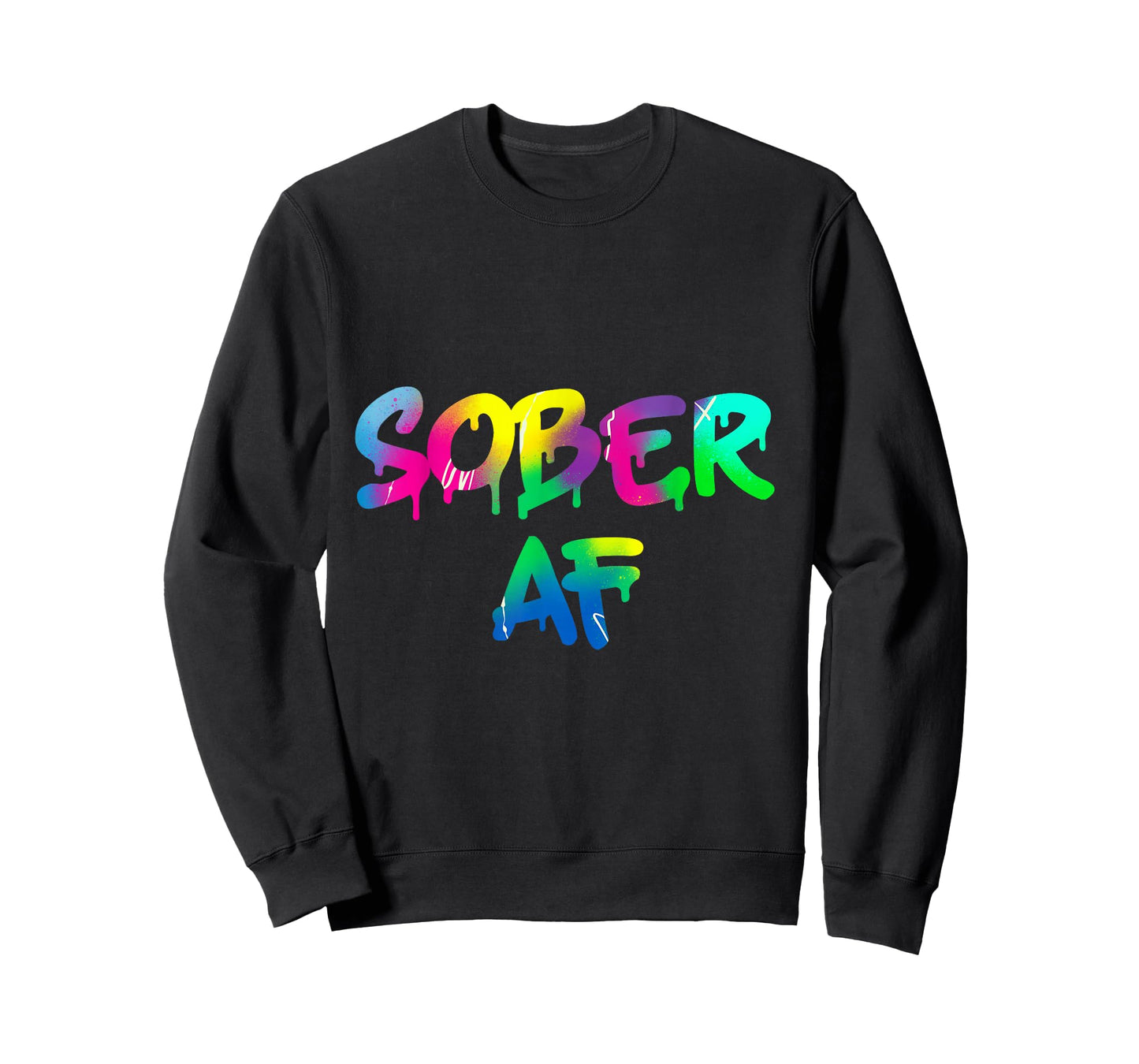 Funny Sobriety Gift 12 Step Program Gift Sober AF T-Shirt