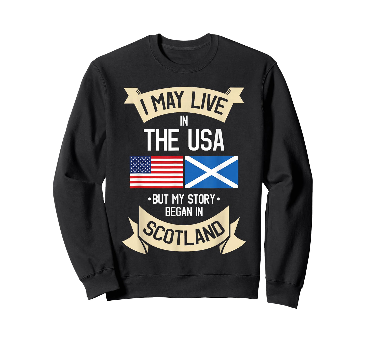 Scotland American Flag USA Scottish Roots Gifts T-Shirt