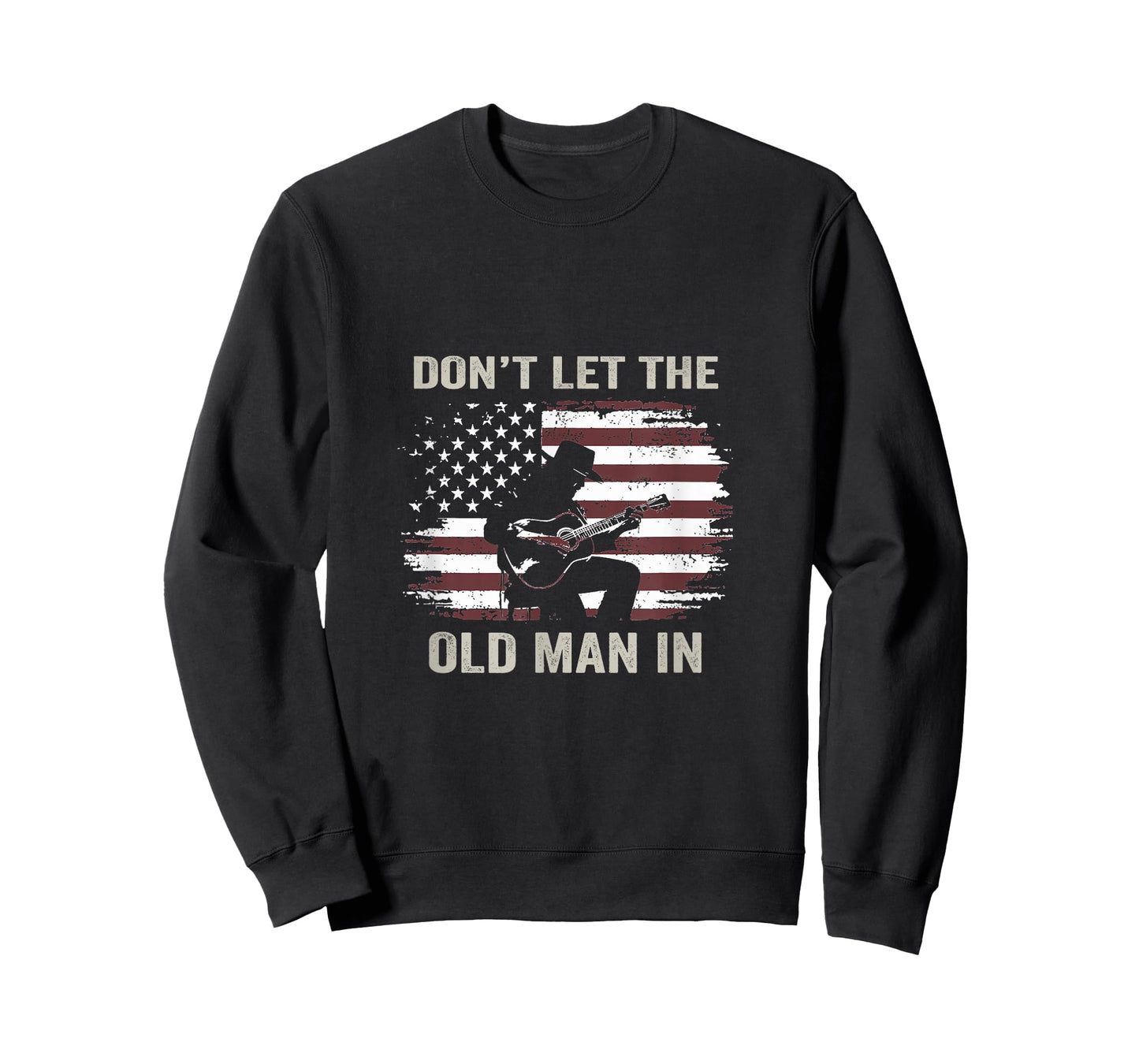 Don't let the old man in Vintage American flag T-Shirt