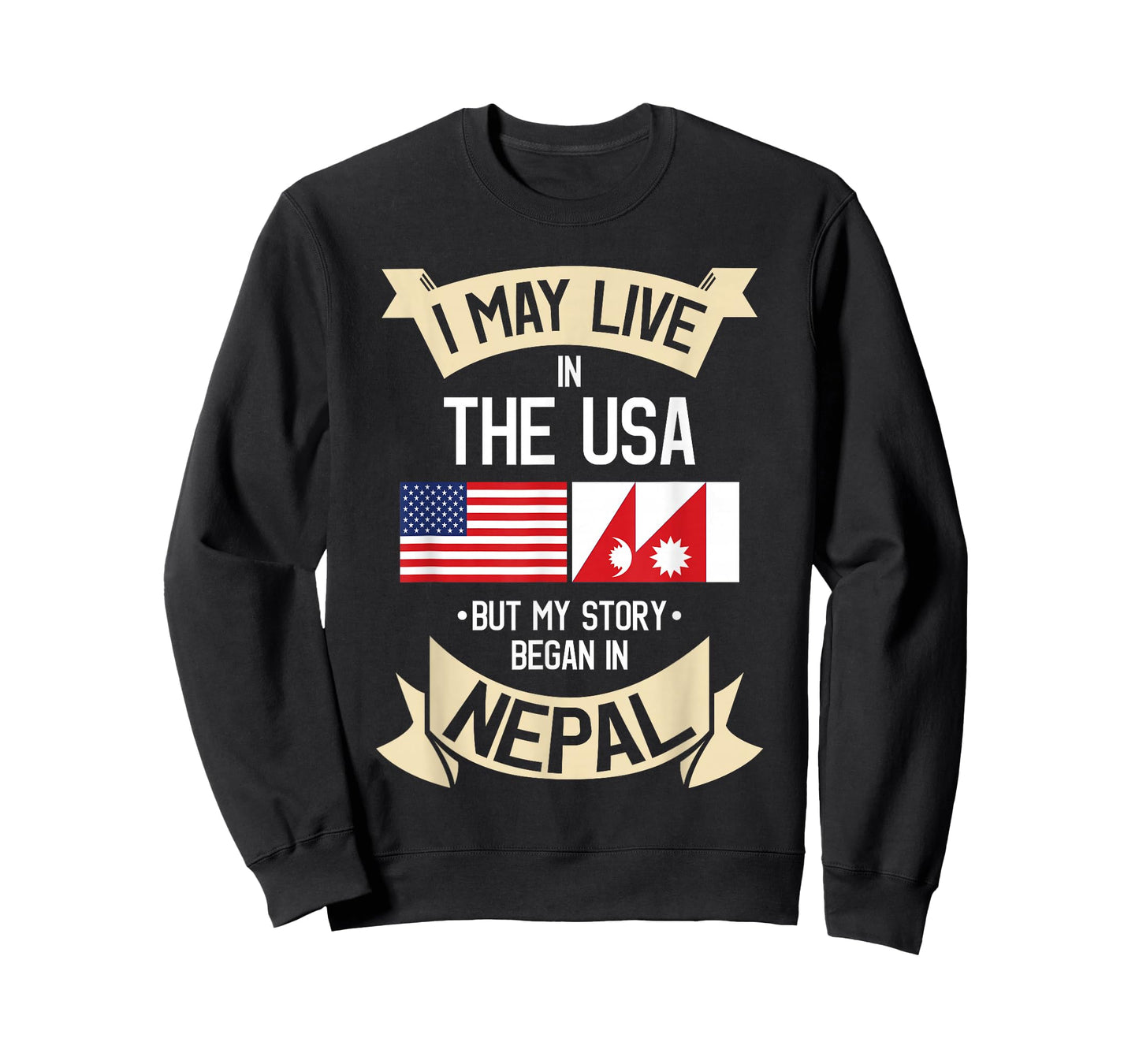 Nepal American Flag USA Nepali Roots Gifts T-Shirt