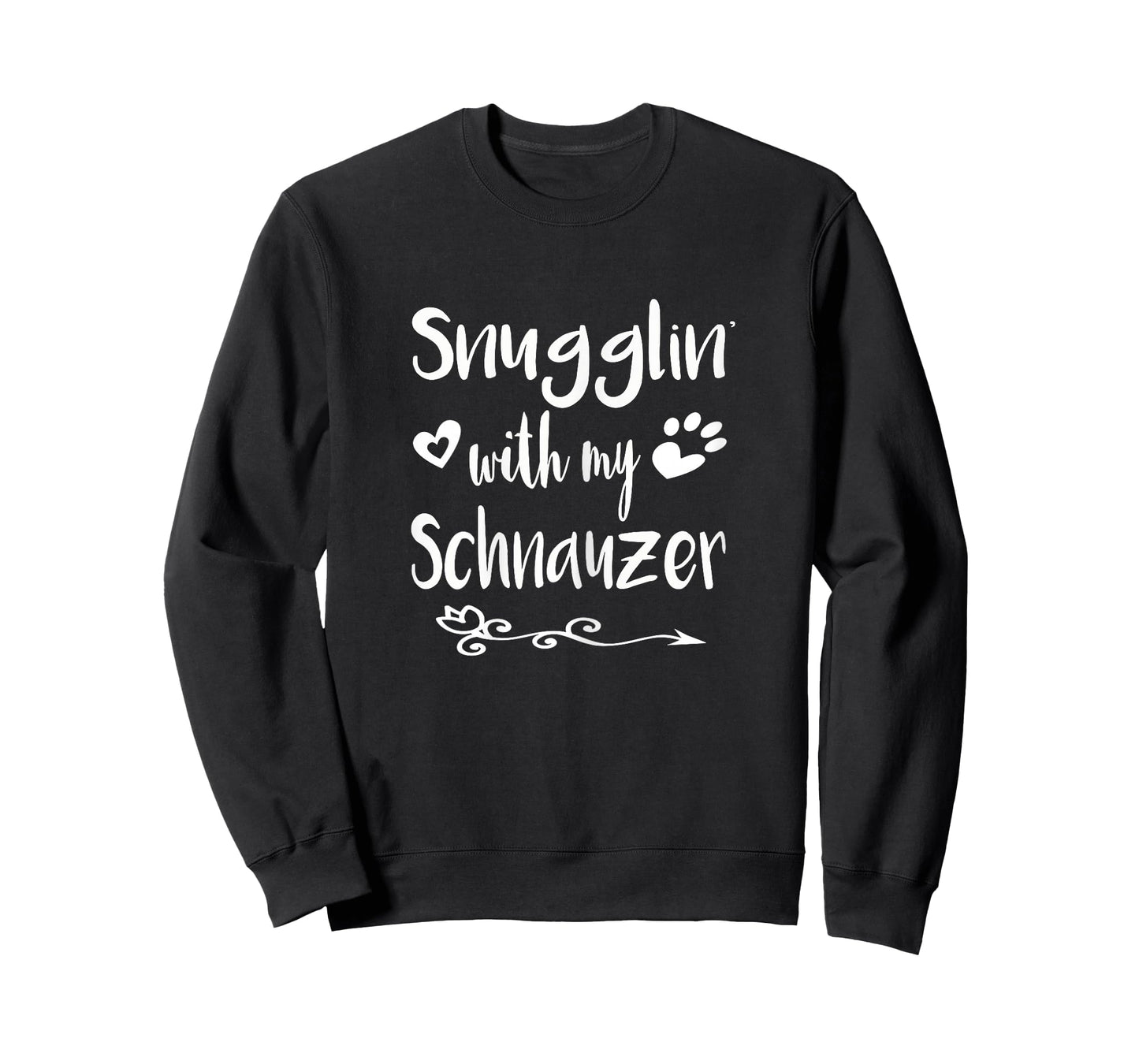 Snuggling with my Schnauzer Pajamas - Dog Mom Shirt women T-Shirt