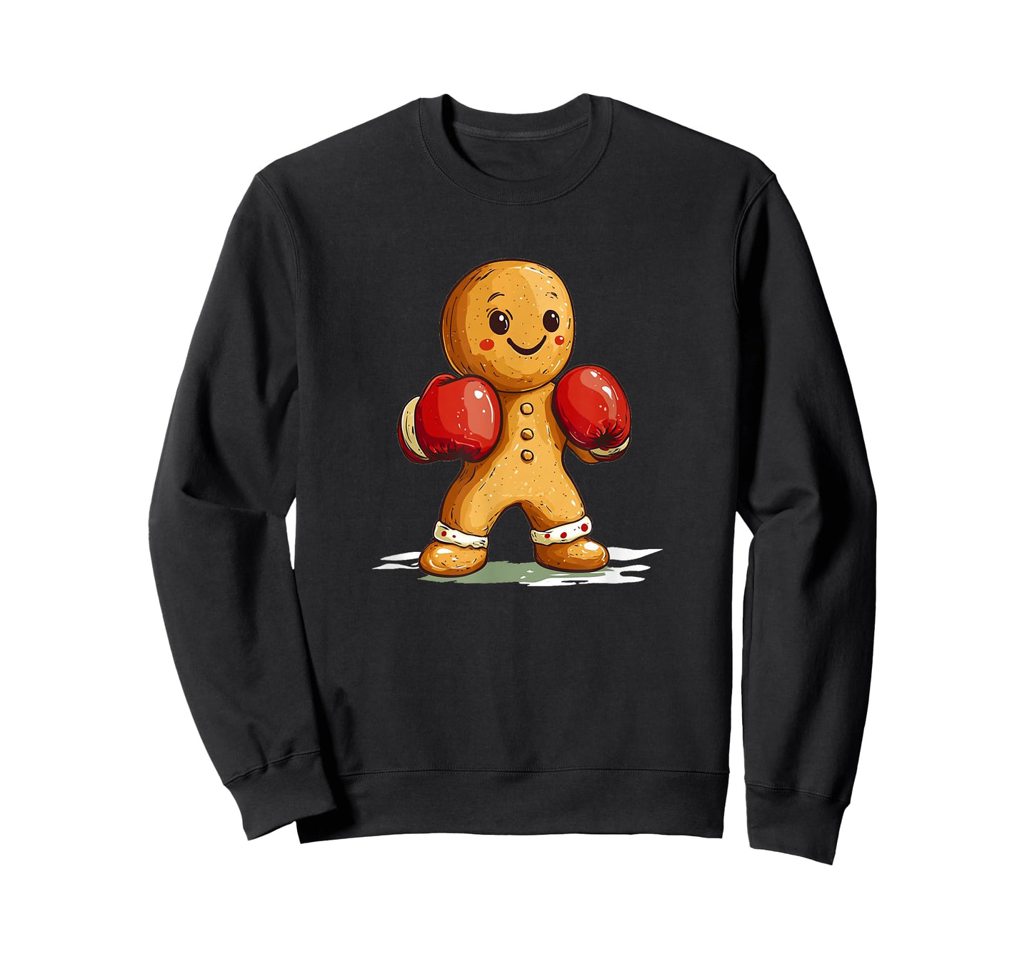 Knockout Style with This Gingerbread Man in Boxing Gloves T-Shirt
