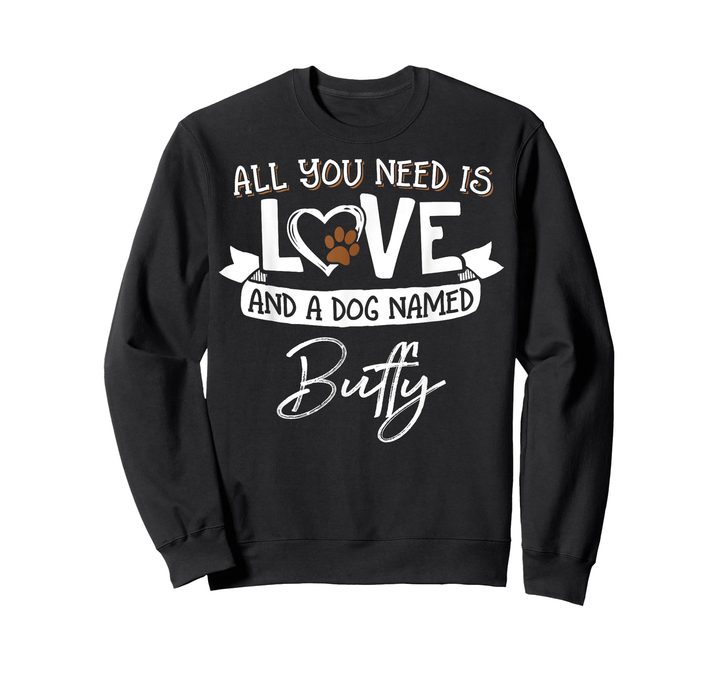 Cute Dog Named Buffy Design for Women and Men T-Shirt
