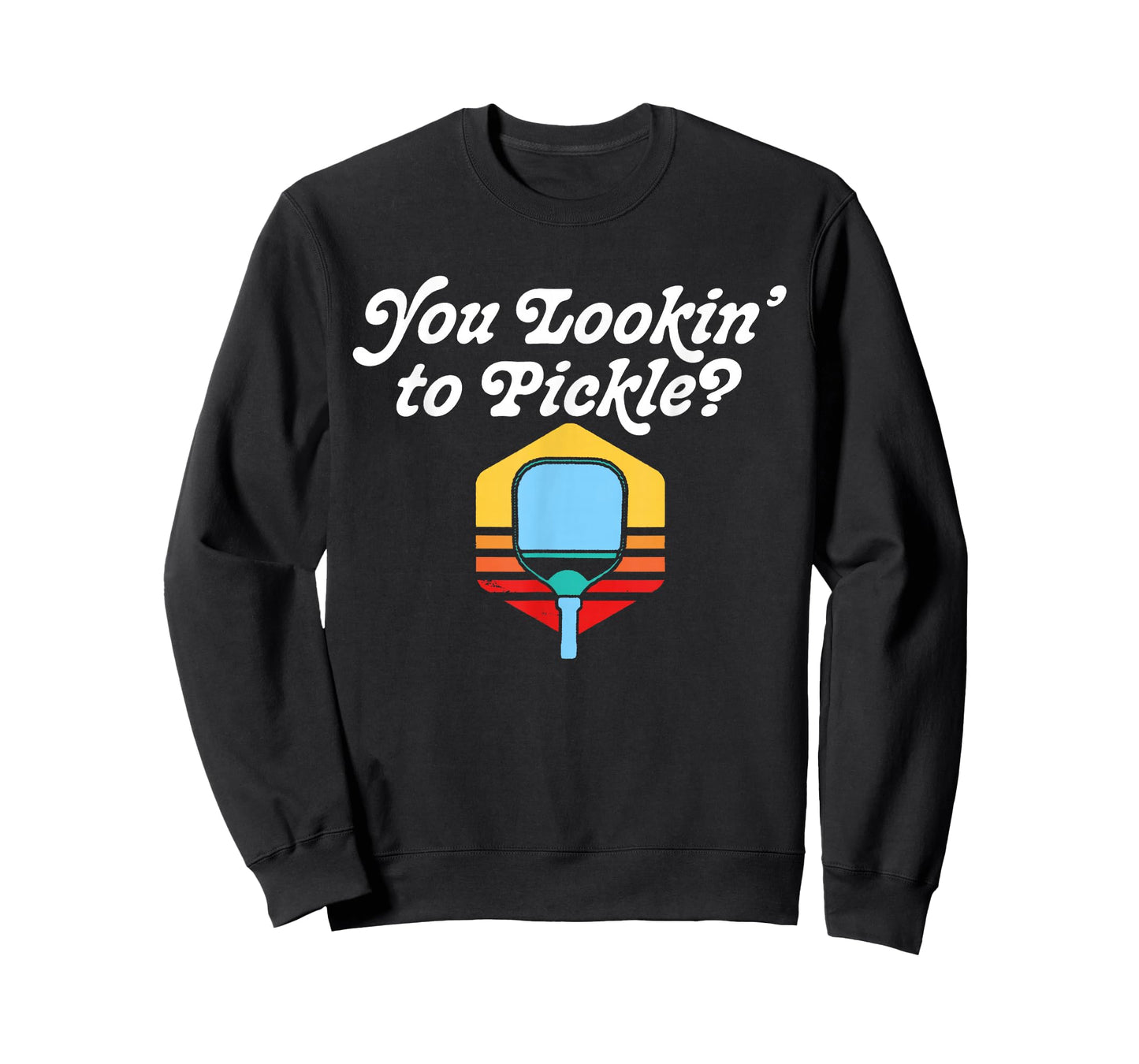 You Lookin' To Pickle? Design Co. Men's Retro Vintage Lover Apparel Black T-Shirt