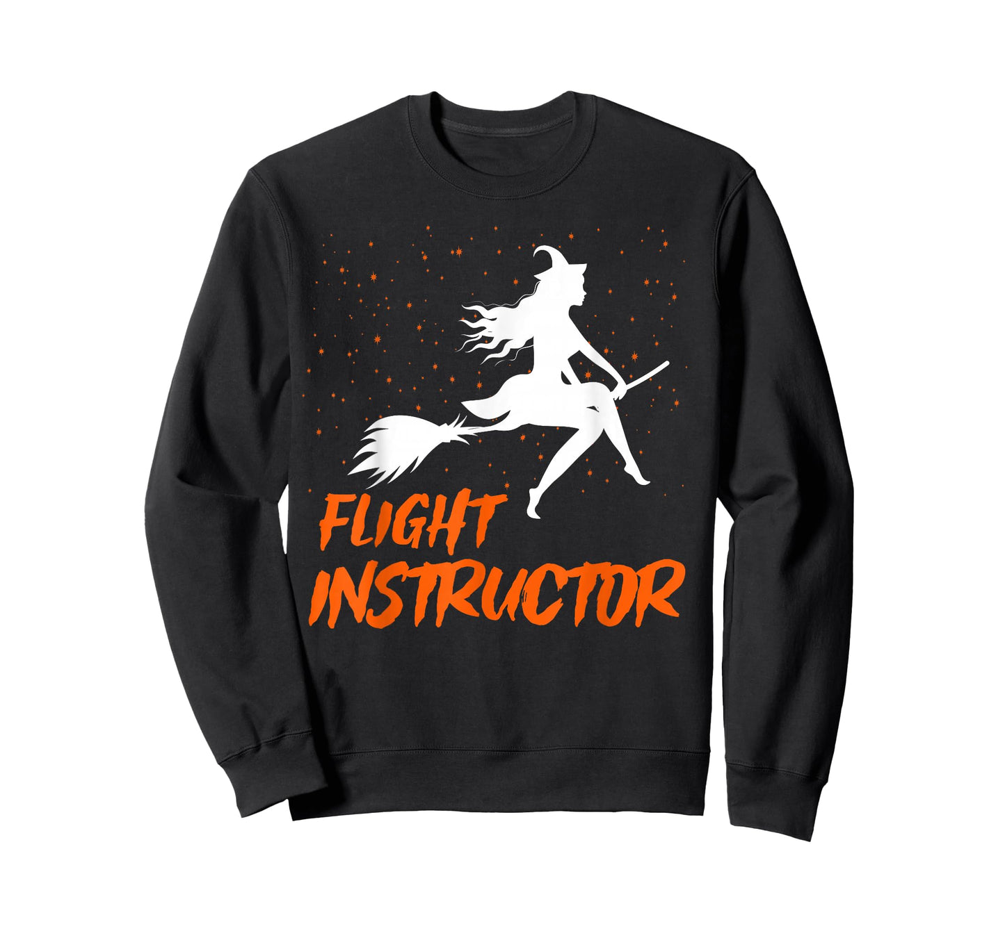 Flight Instructor Witch Riding Broomstick Halloween Costume T-Shirt