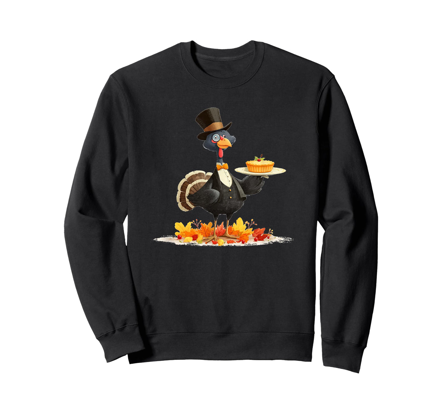 Gentleman Turkey Look with Thanksgiving Pie Costume T-Shirt