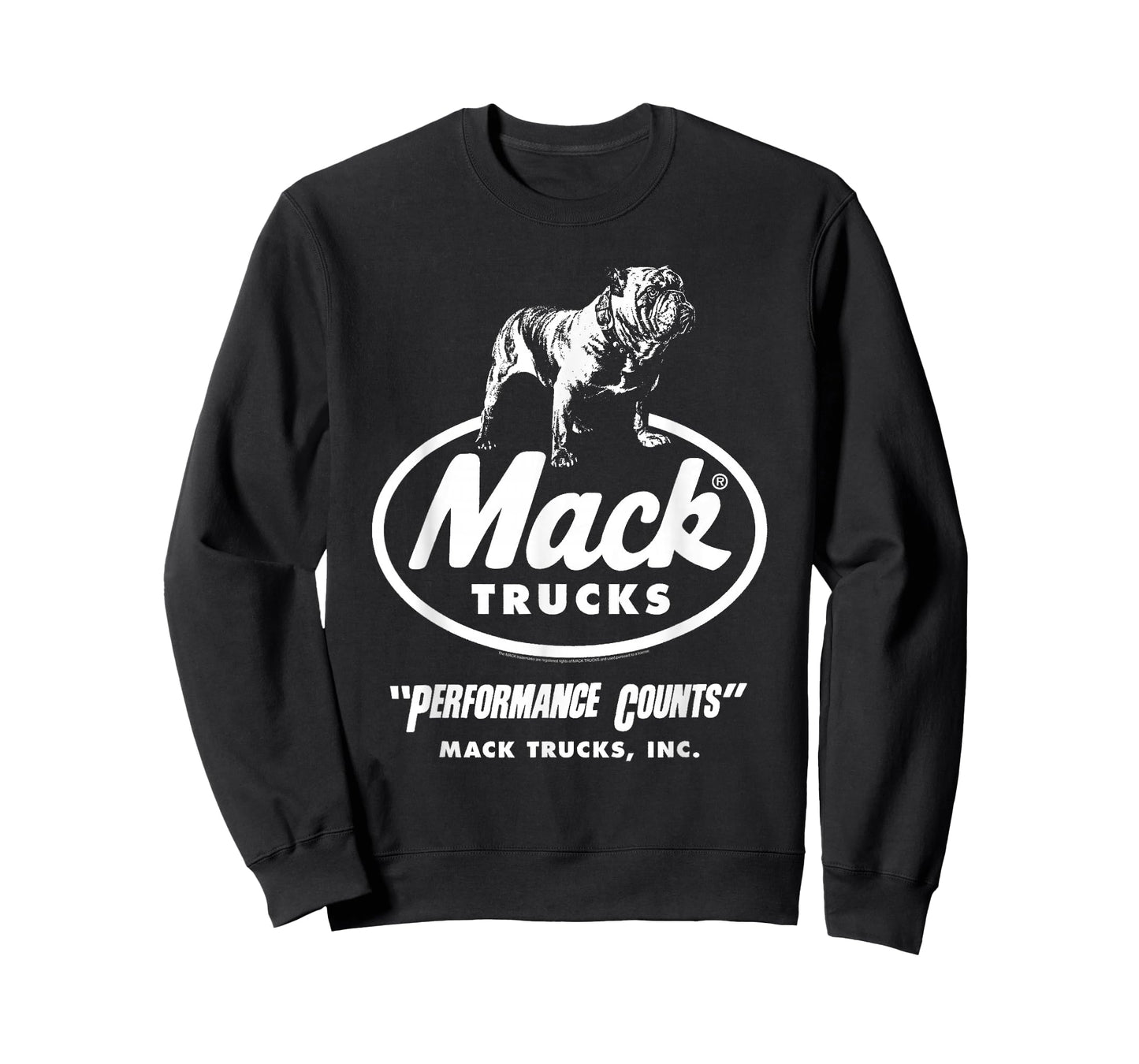Mack Trucks Performance Counts Bulldog Logo Trucking T-Shirt