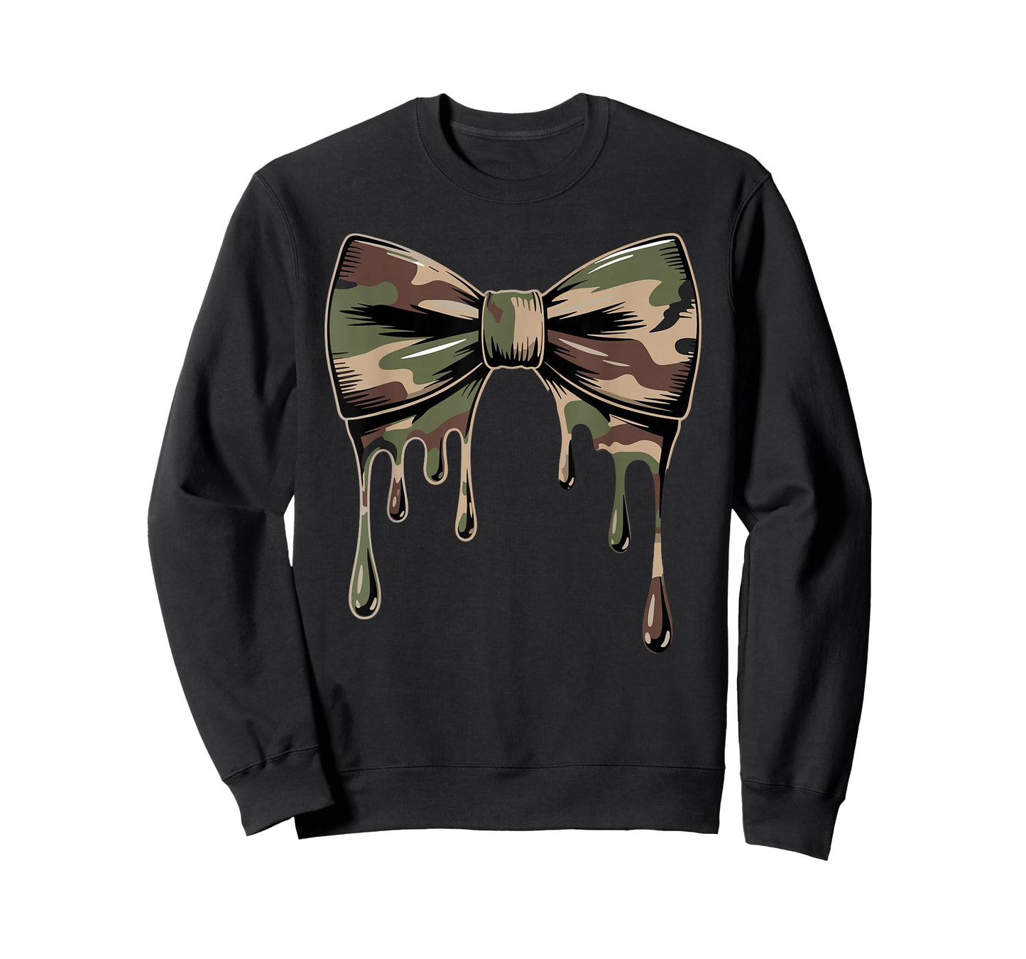 Camouflage Old Camo Bow Cute Country Hunting Women Girl T-Shirt