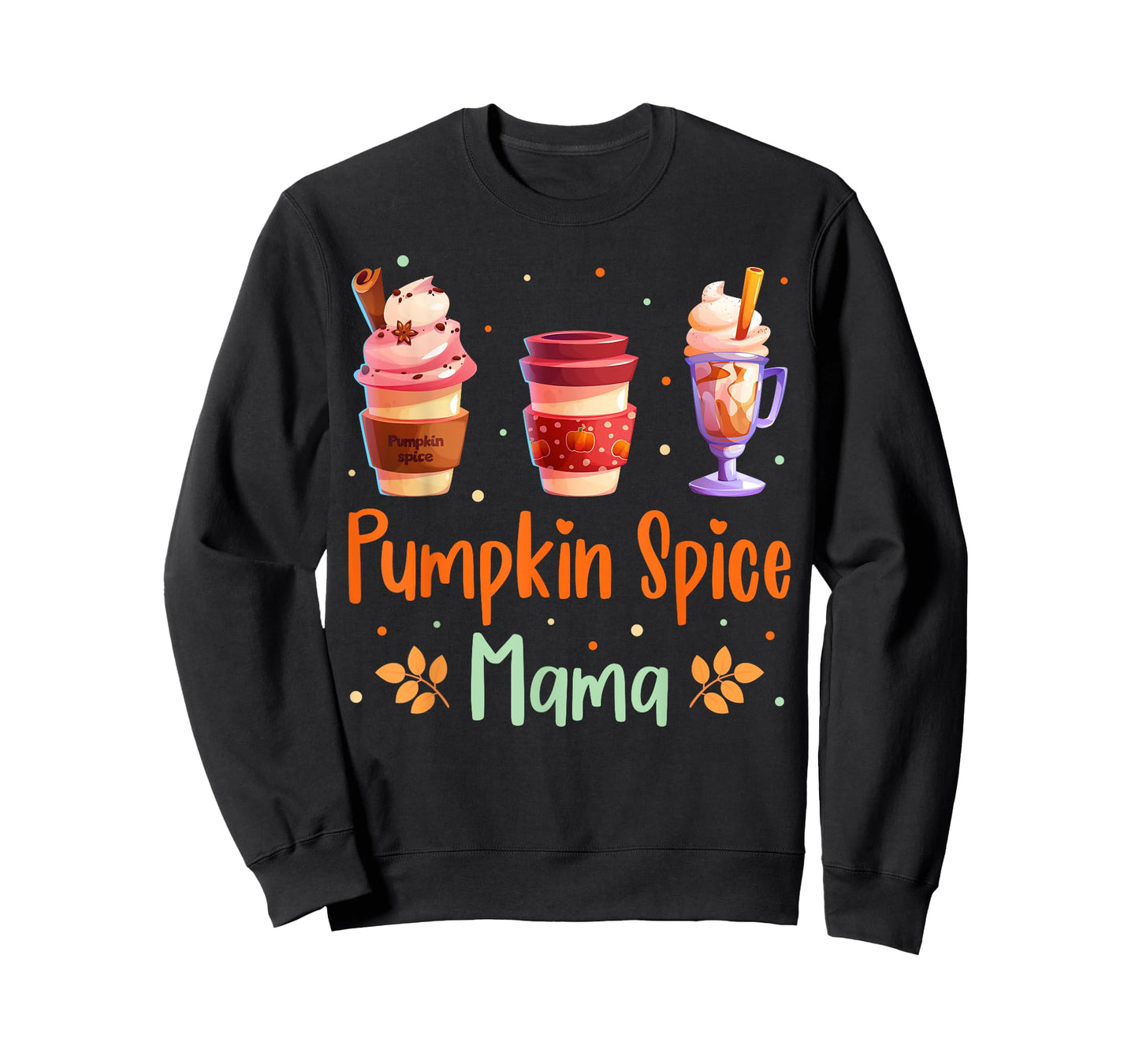 Pumpkin Spice Mama for Moms Celebrating Fall Coffee Lovers T-Shirt