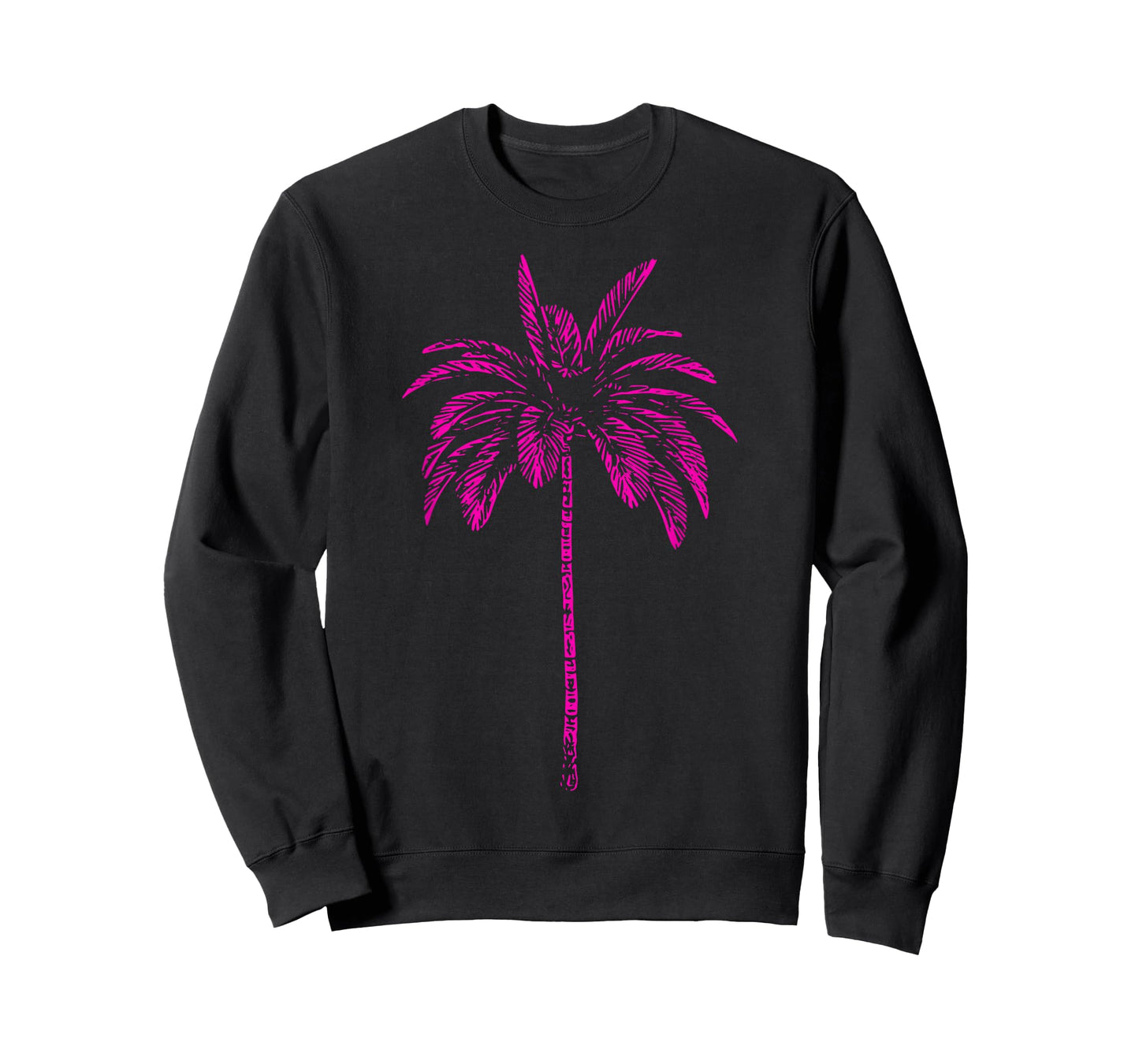 Pink Palm Beachwear Beach Outfit Surfing Retro Palm Tree T-Shirt