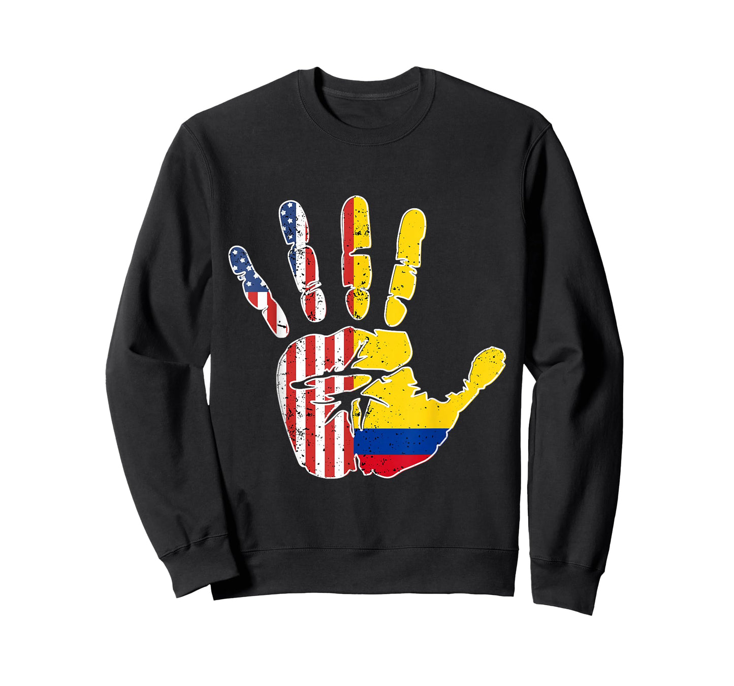 US Colombia Handprint Flag Proud Colombian American Heritage T-Shirt