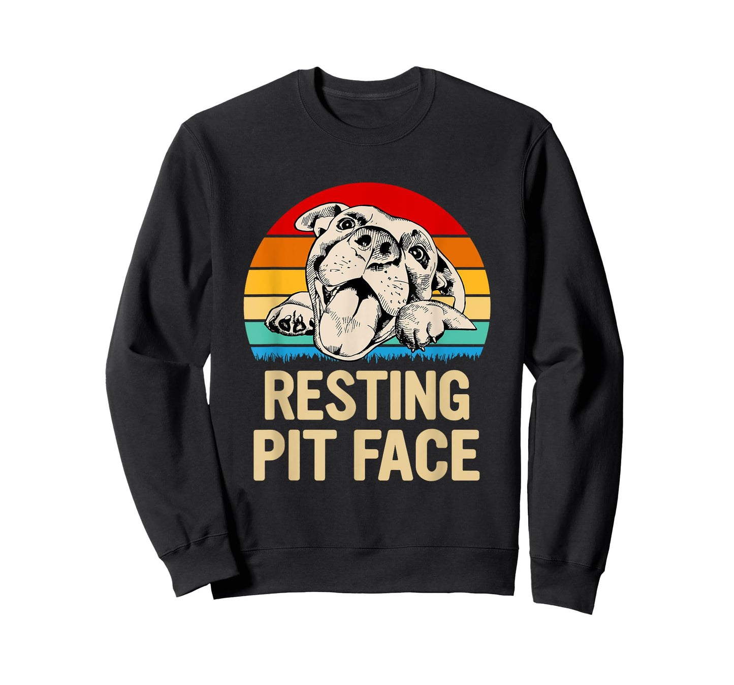 Resting Pit Face Gift for Pitbull Lovers and Pittie Owners T-Shirt