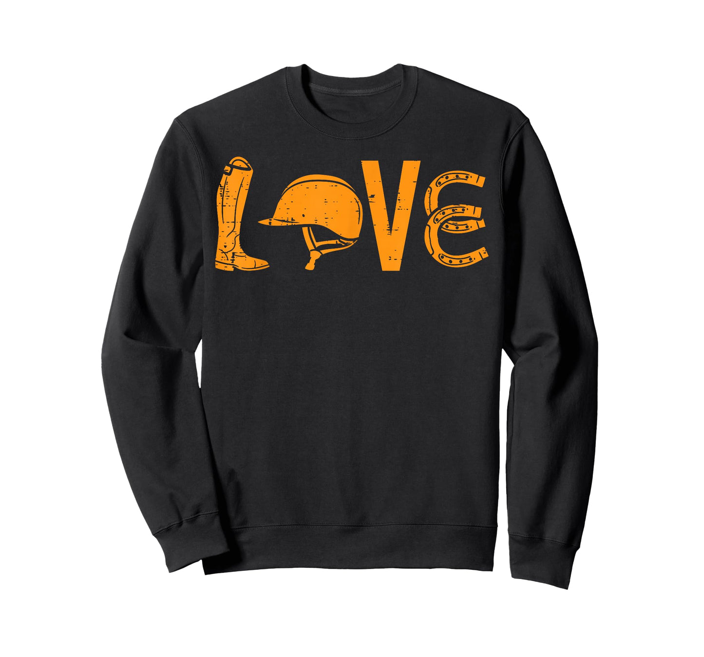 Boots Helmet Horseshoe Love Riding Horse Lover Equestrian T-Shirt