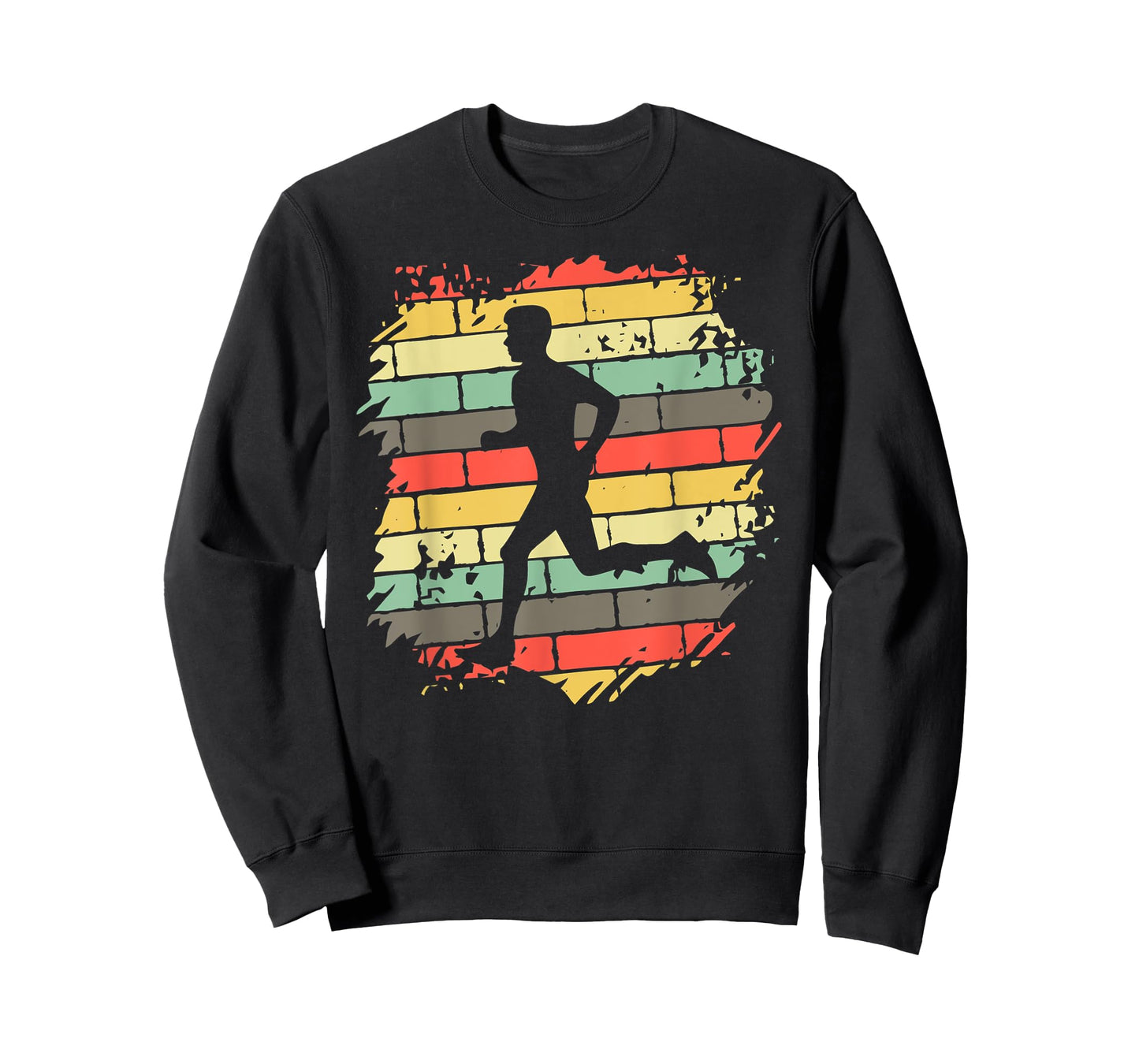 Vintage Runner Silhouette Shirt Urban Running Retro Graphic T-Shirt