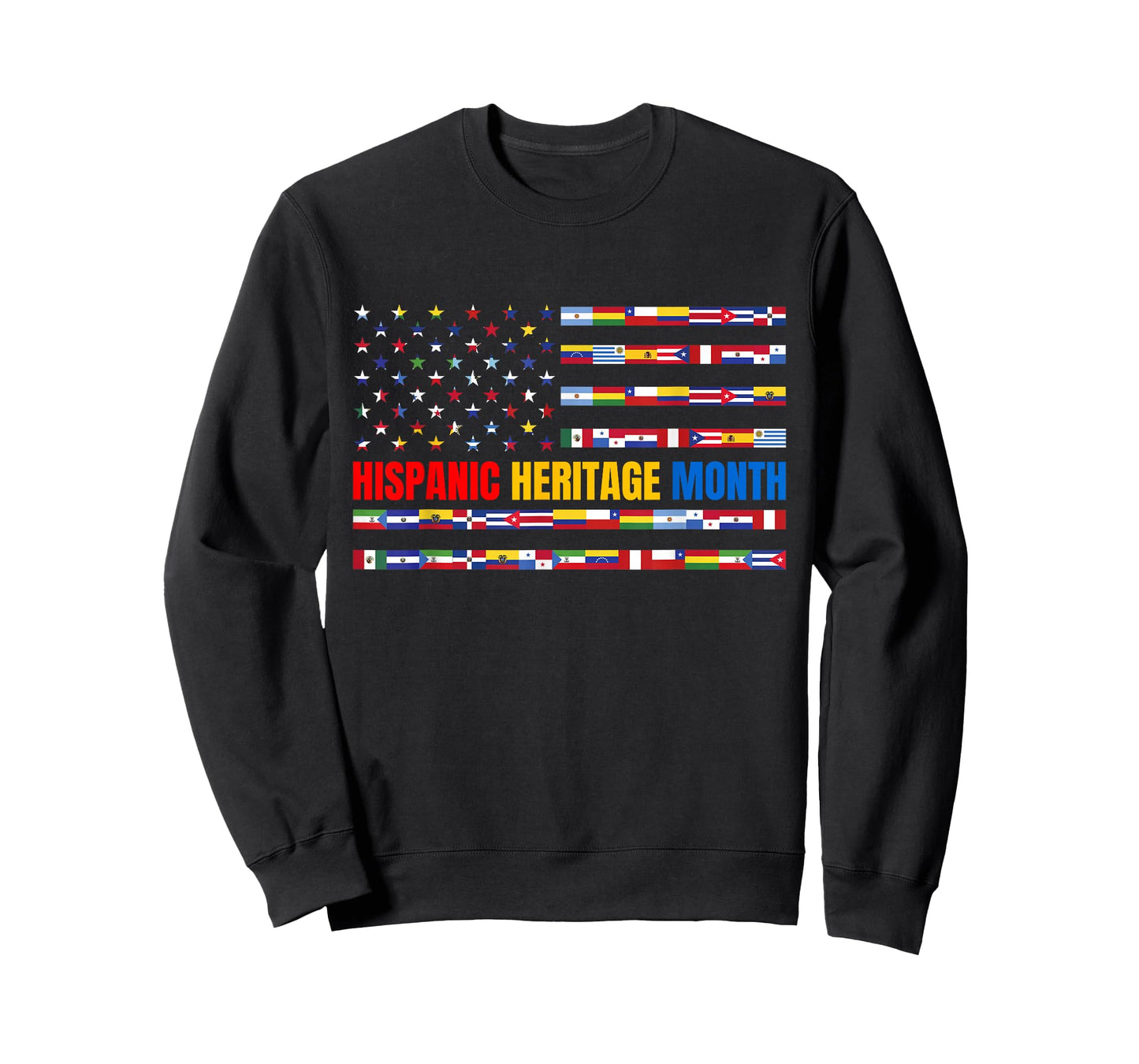 Hispanic Heritage Month USA American Flag National Latino T-Shirt