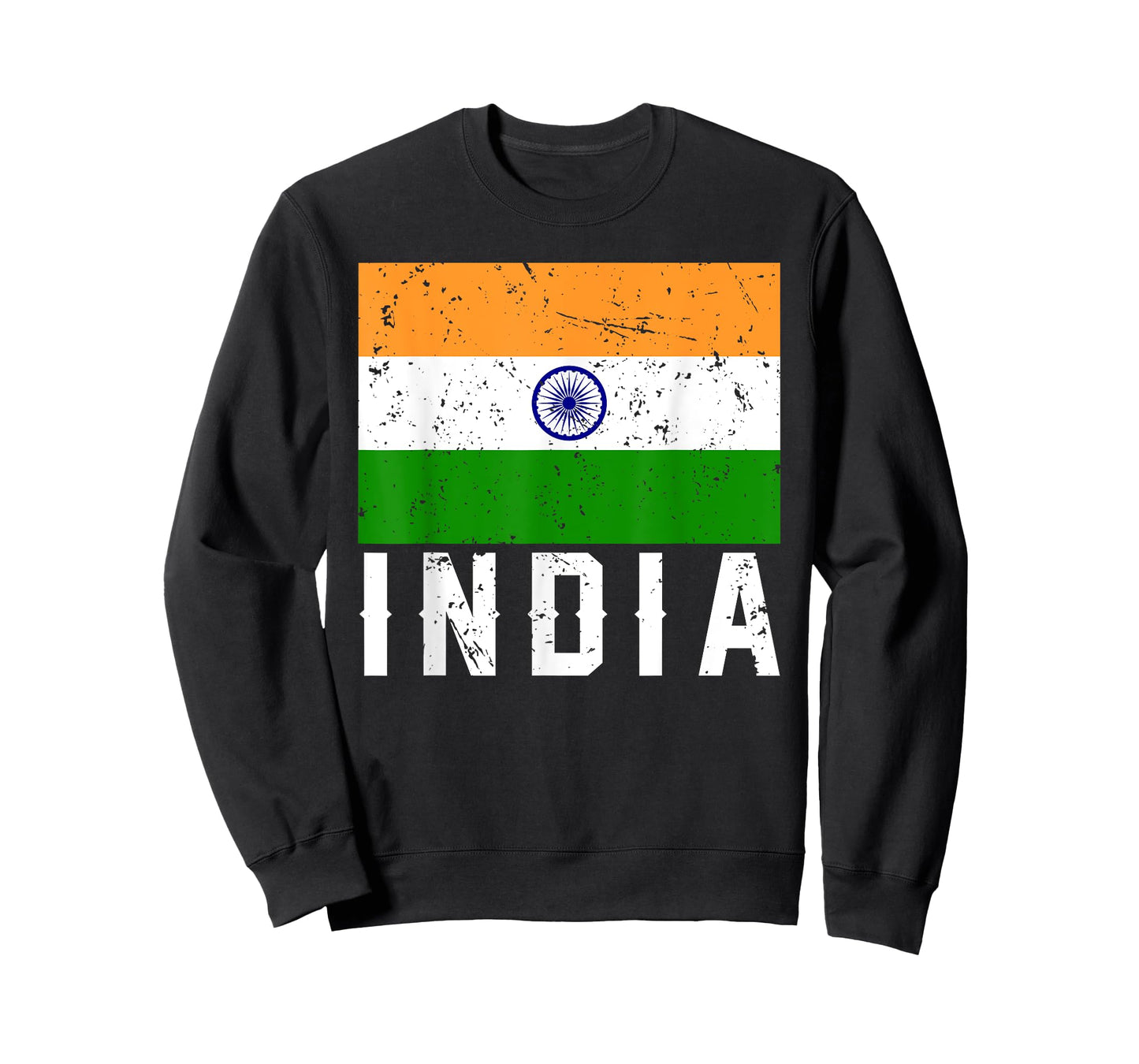 Retro Indian Flag Indian Proud Roots India Pride Patriotic T-Shirt