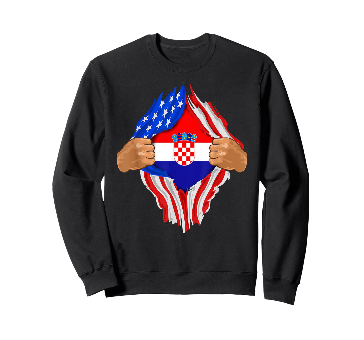 Croatian Blood Inside Me T-Shirt | Croatia Flag Gift T-Shirt