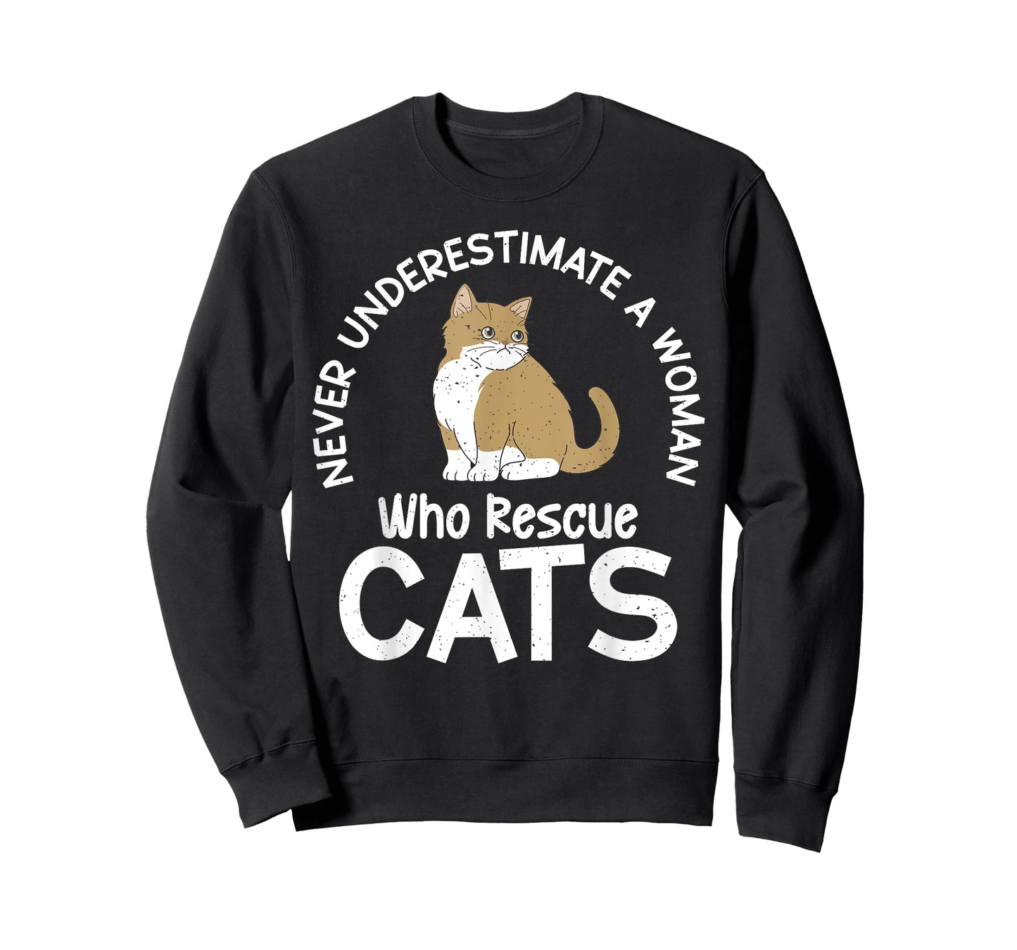 Never underestimate a Woman who Rescue Cats Rescue T-Shirt