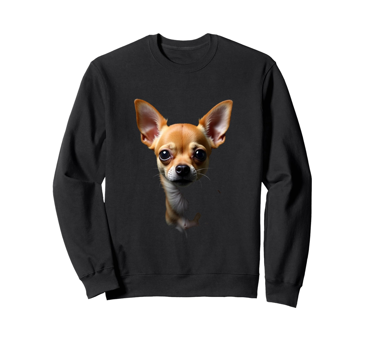 Black Chihuahua Dog Chihuahua Face T-Shirt