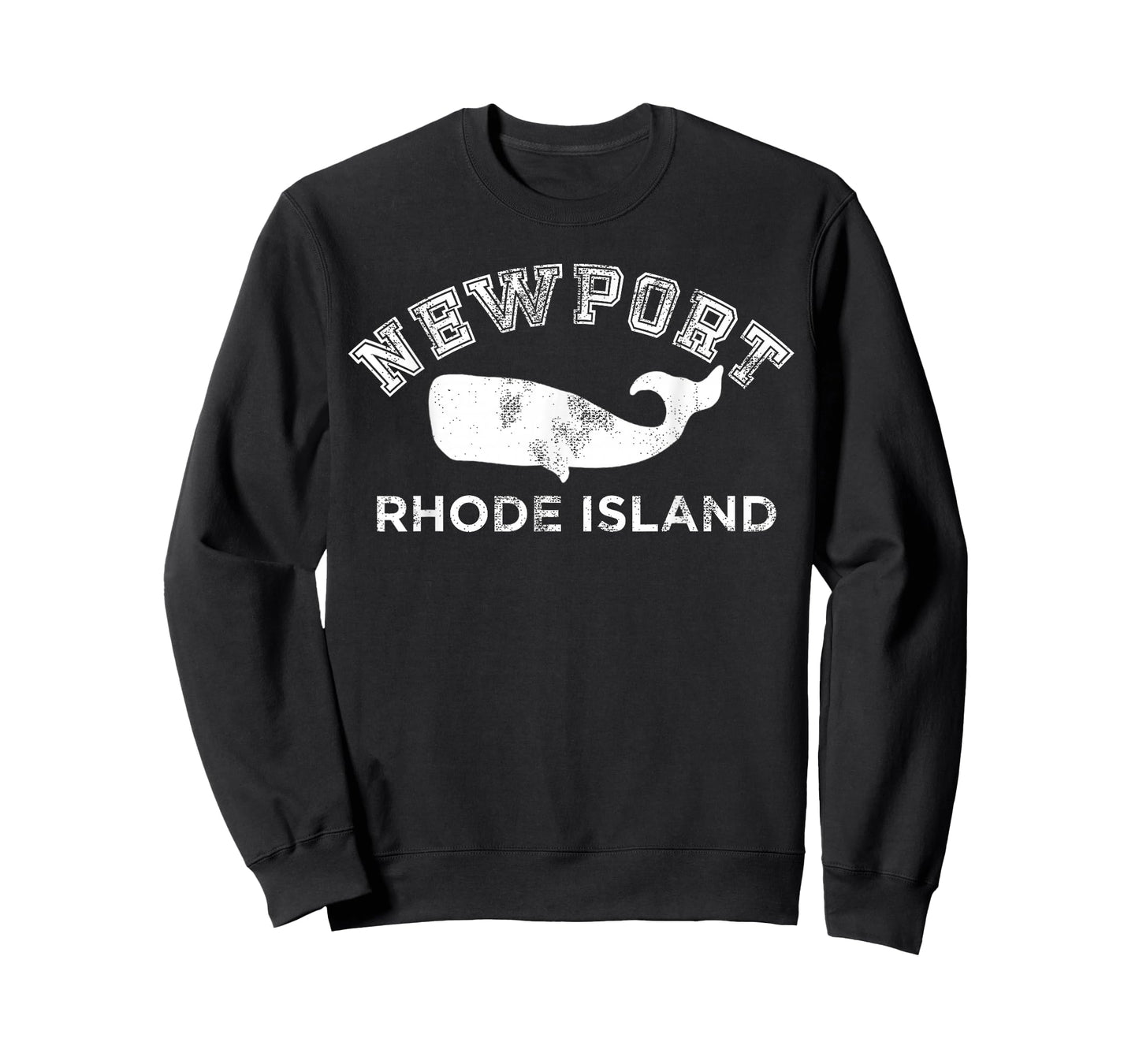 Newport Rhode Island RI Whale Vintage Retro Silhouette T-Shirt