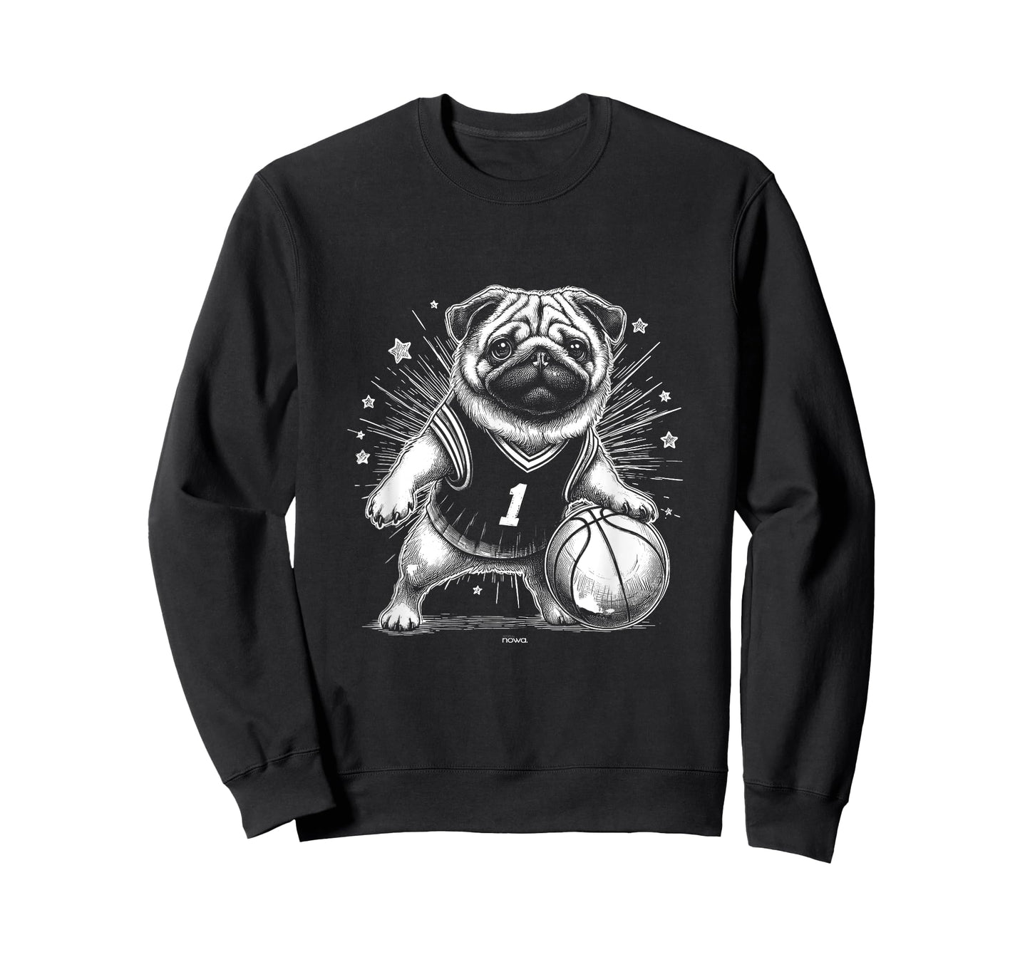 FUNNY DOG PUG PUPPY NUMBER ONE BASKETBALL STAR Men Women Kids T-Shirt