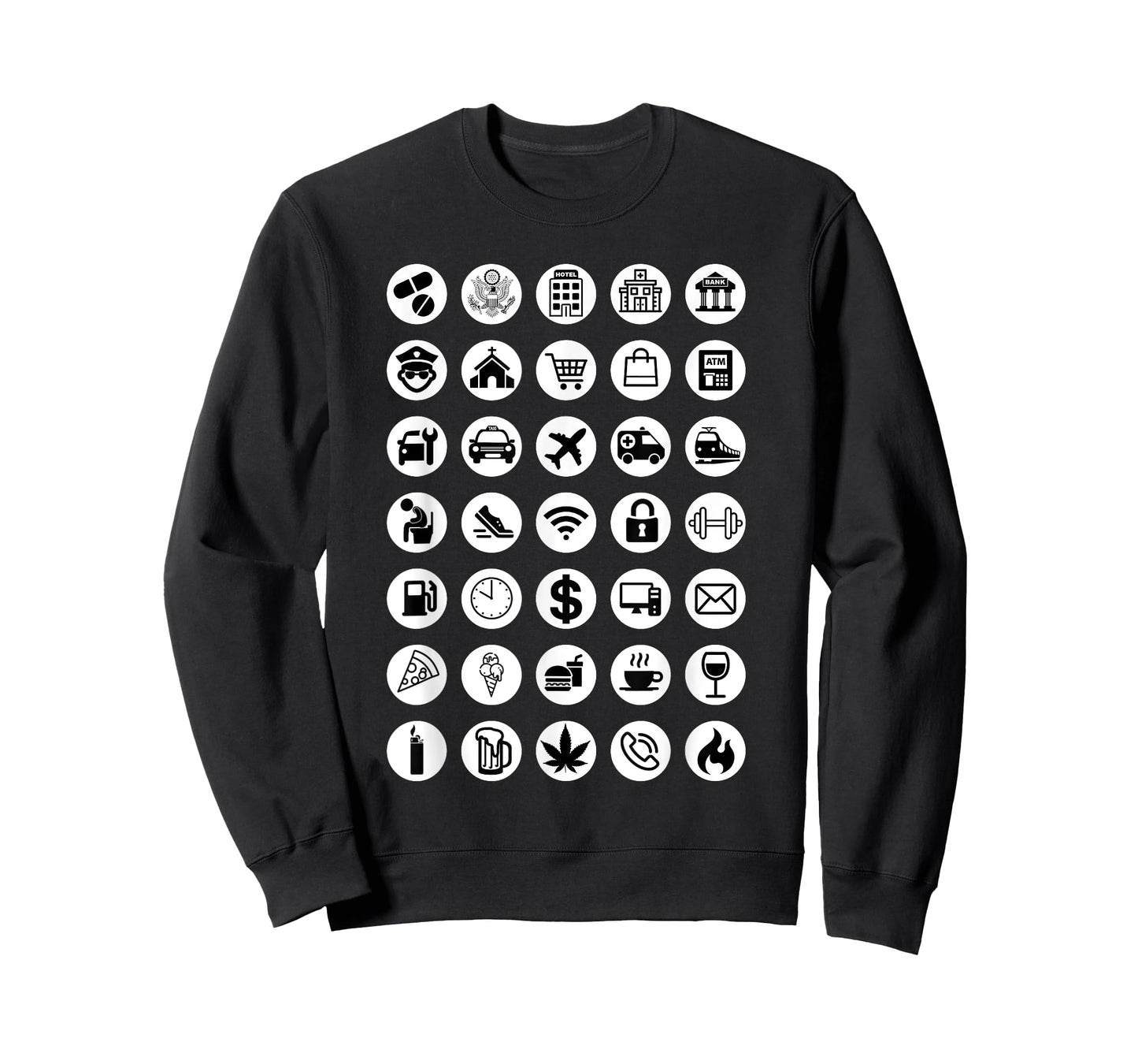 Travel Tourist Functional Icons Language Barrier Tourism T-Shirt