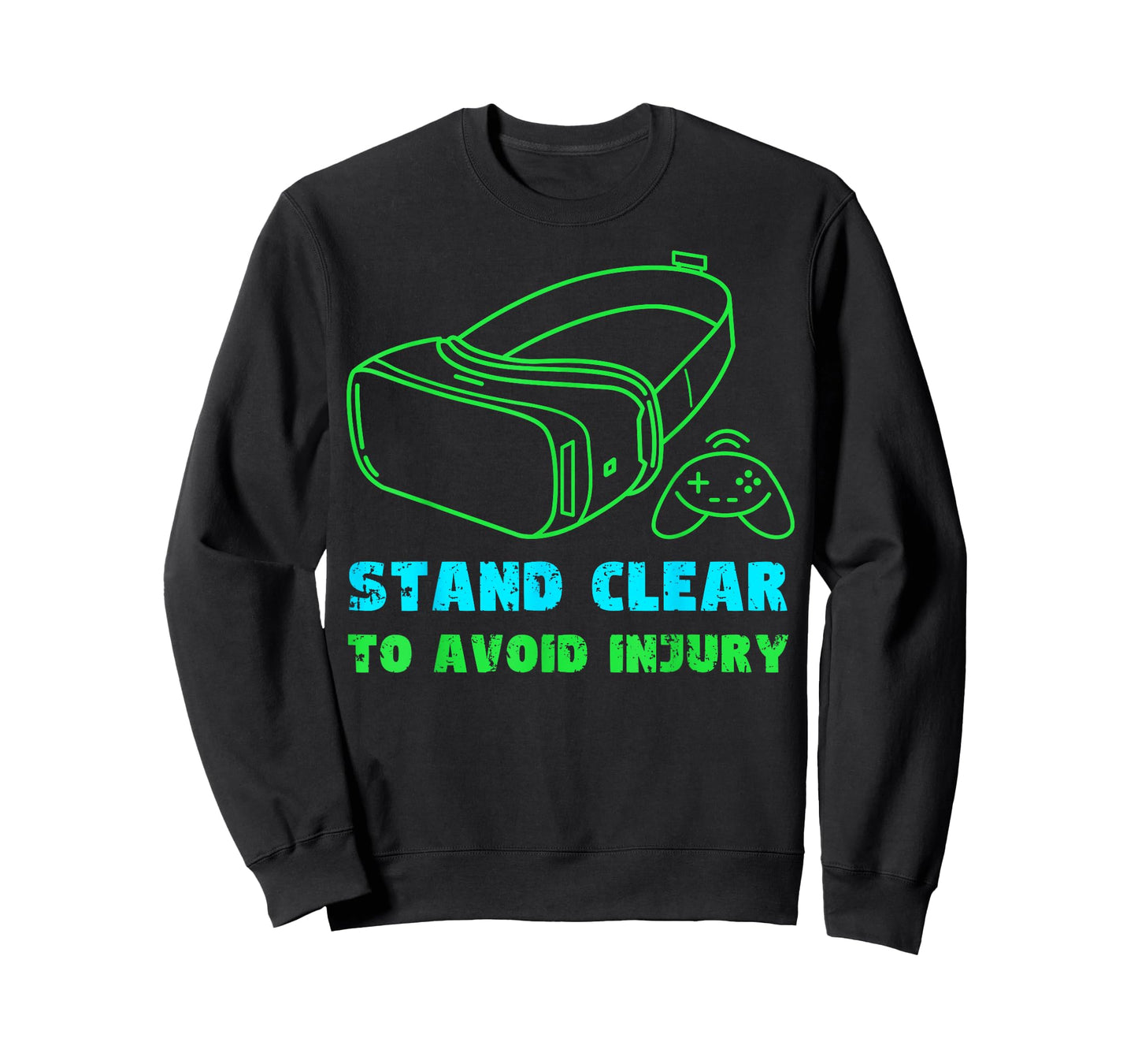 VR Gaming Virtual Reality Gamer Stand Clear To Avoid Injury T-Shirt