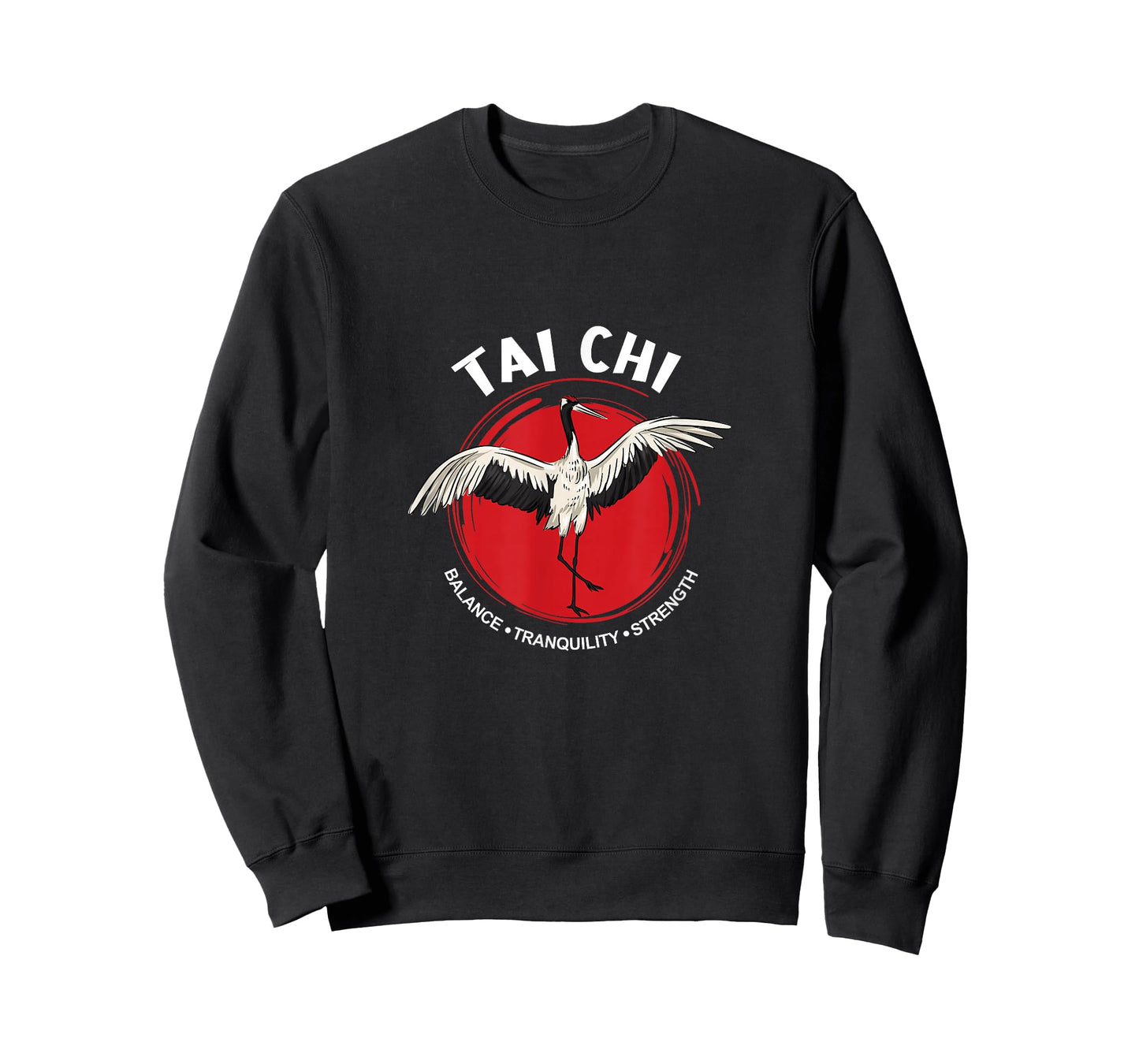 Tai Chi Crane Balance Tranquility Strength - Qigong Tai Chi T-Shirt