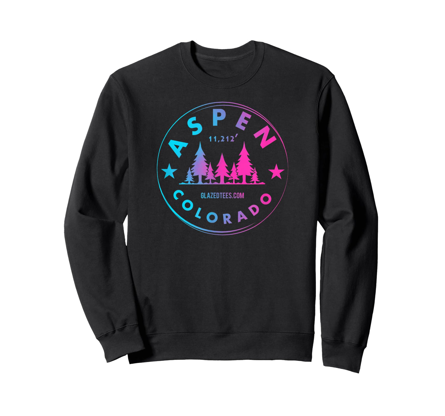 Aspen Colorado - Retro Big Mountain Forest T-Shirt