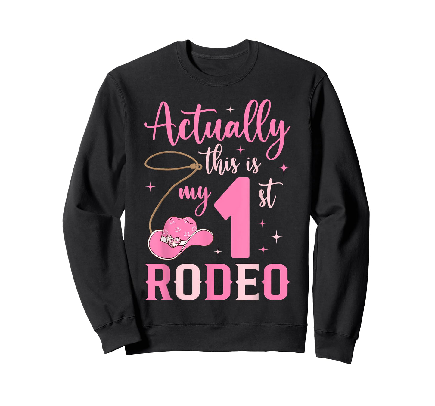 This Is My First Rodeo 1st Birthday Cowgirl Girls Kids T-Shirt
