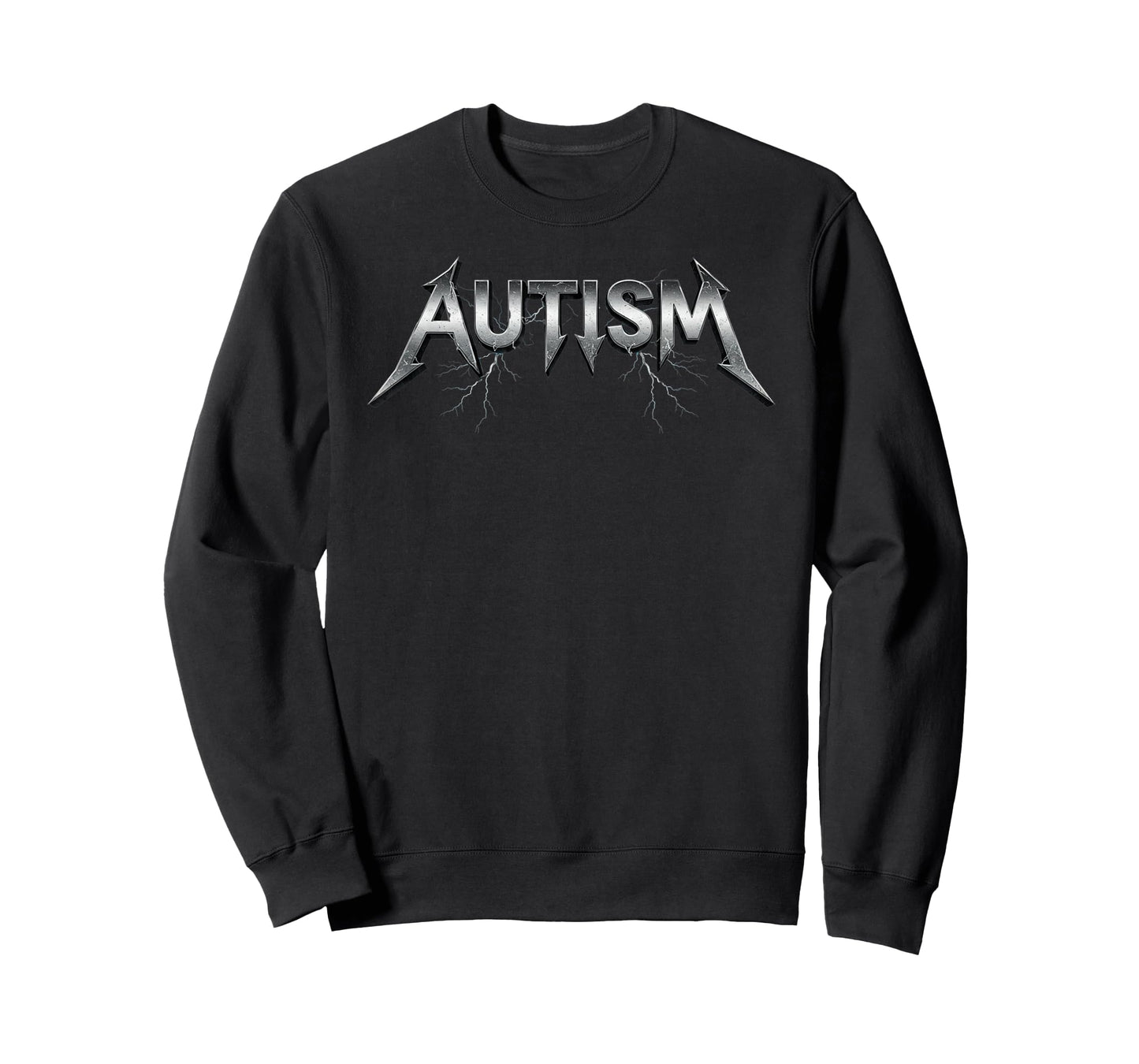 Funny Design Autism Meme Metal Rock For Men Women T-Shirt