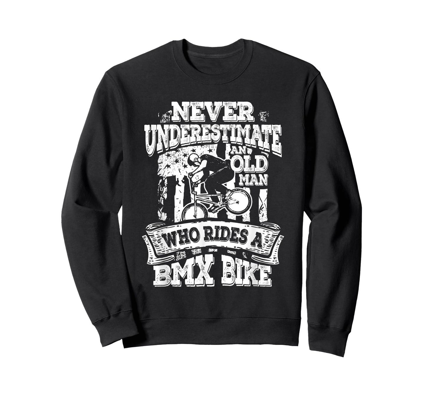 Never Underestimate An Old Man Who Rides A BMX Bike T-Shirt
