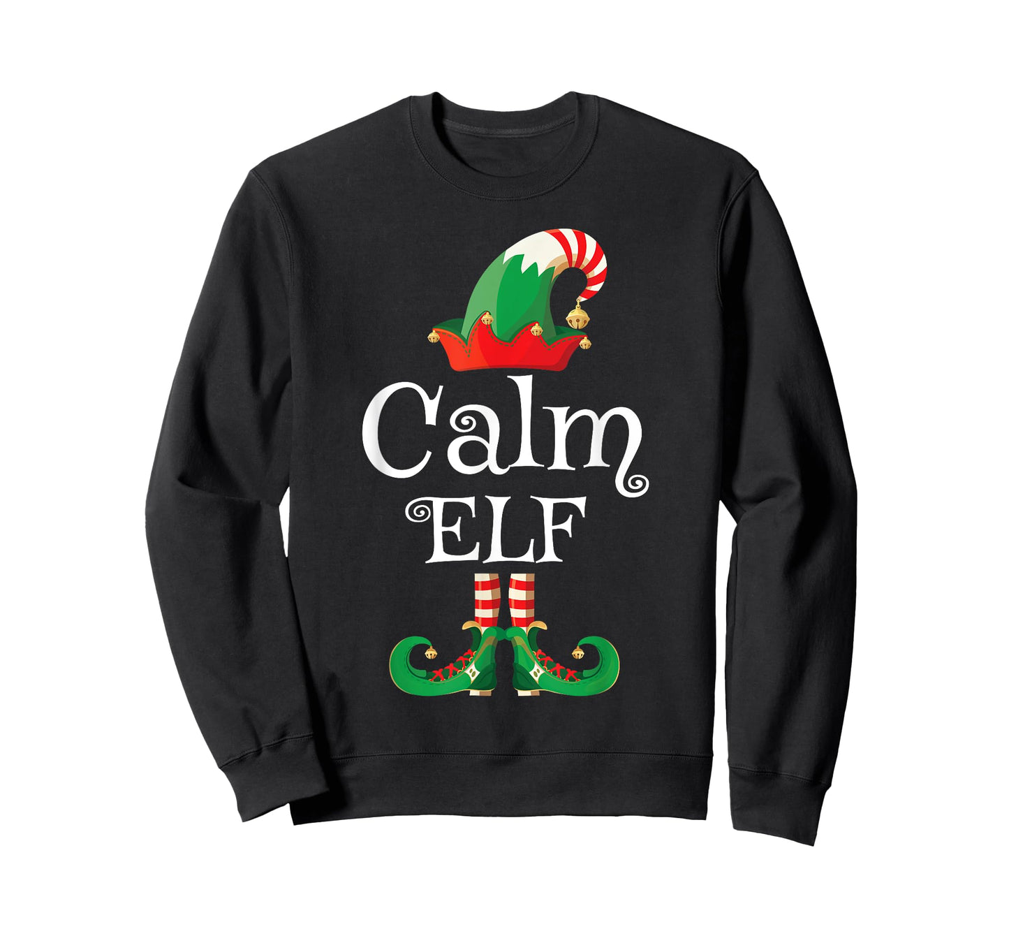 Calm Elf Shirt Women Kids Men Elf Family Matching Christmas T-Shirt